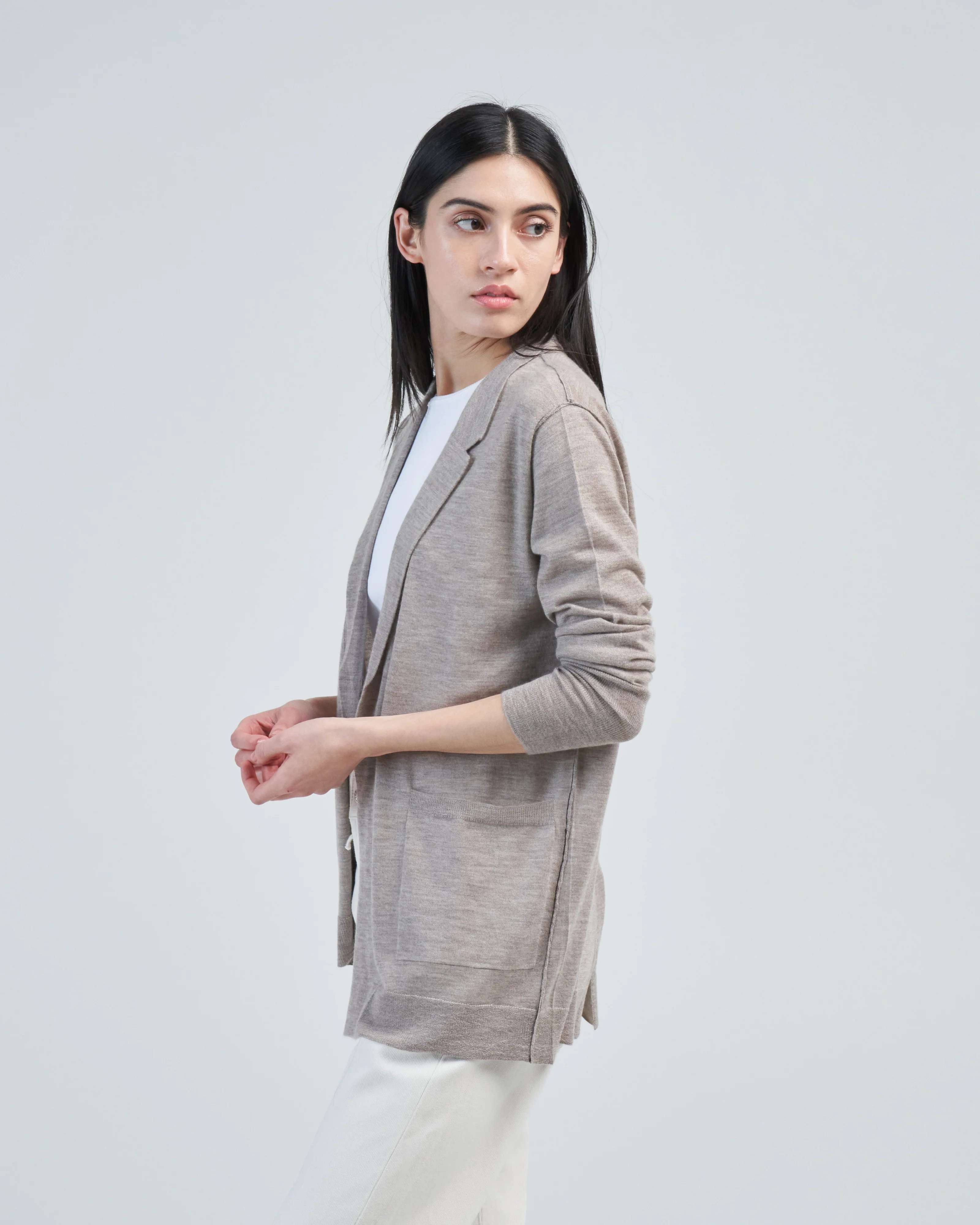 worsted cashmere blazer - Image 3