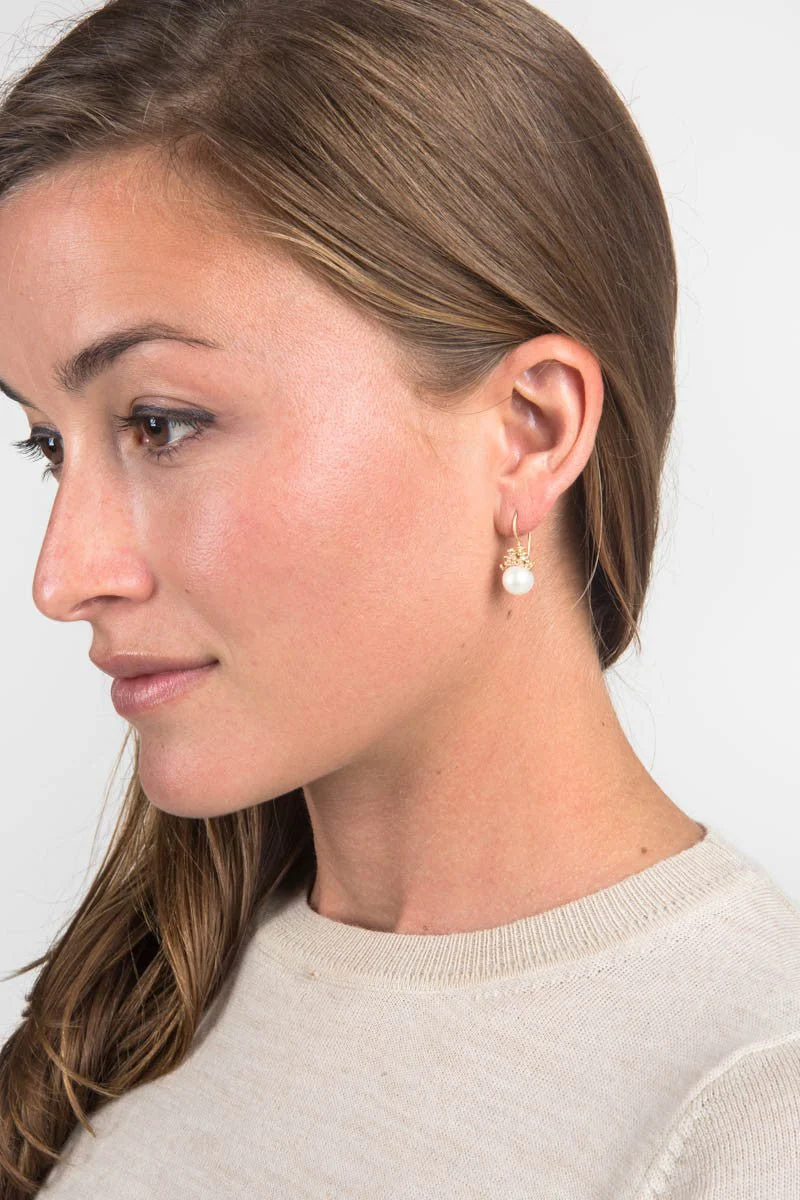pearl drop earrings - Image 3