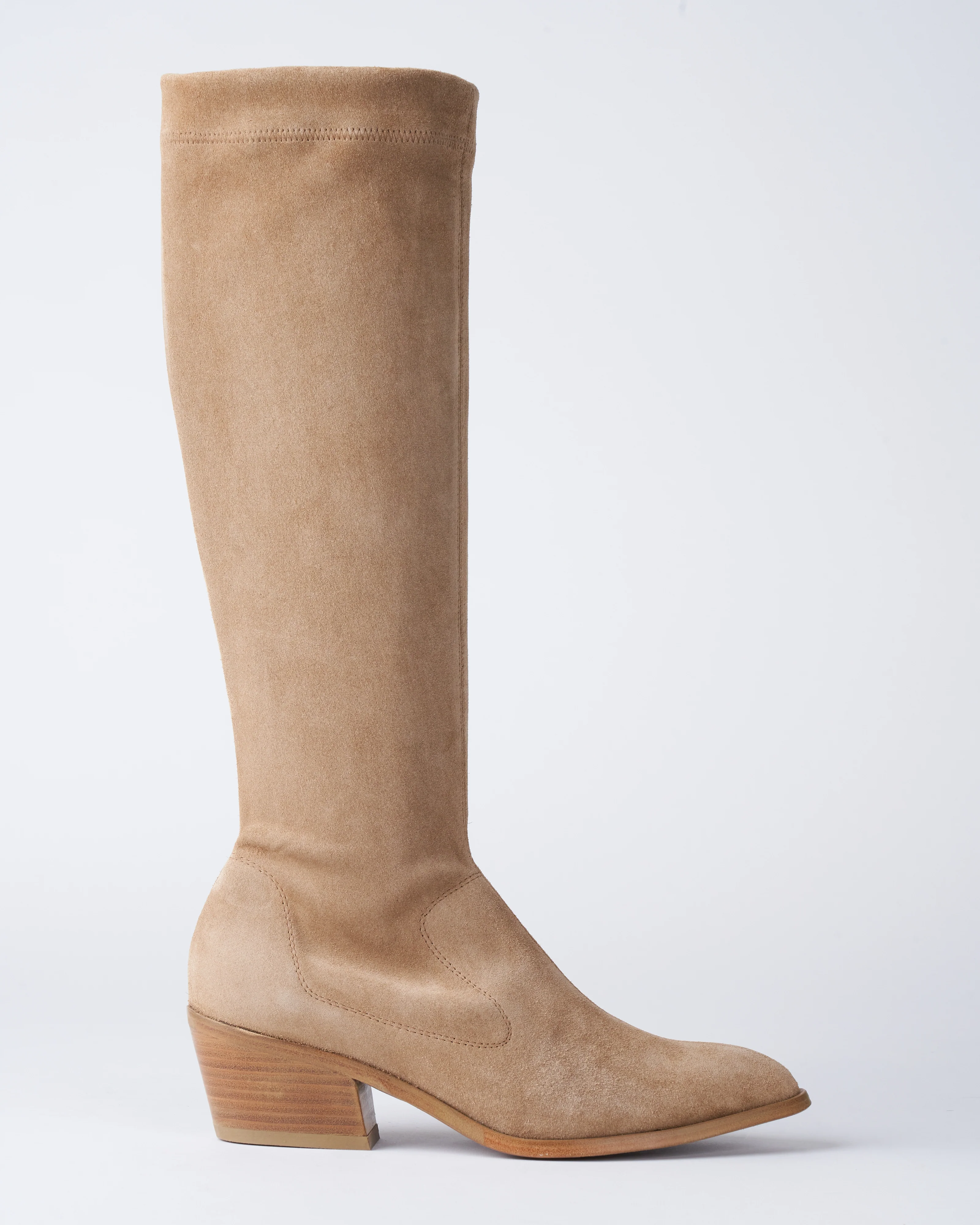 alabama tall boot - camel velour - Image 2