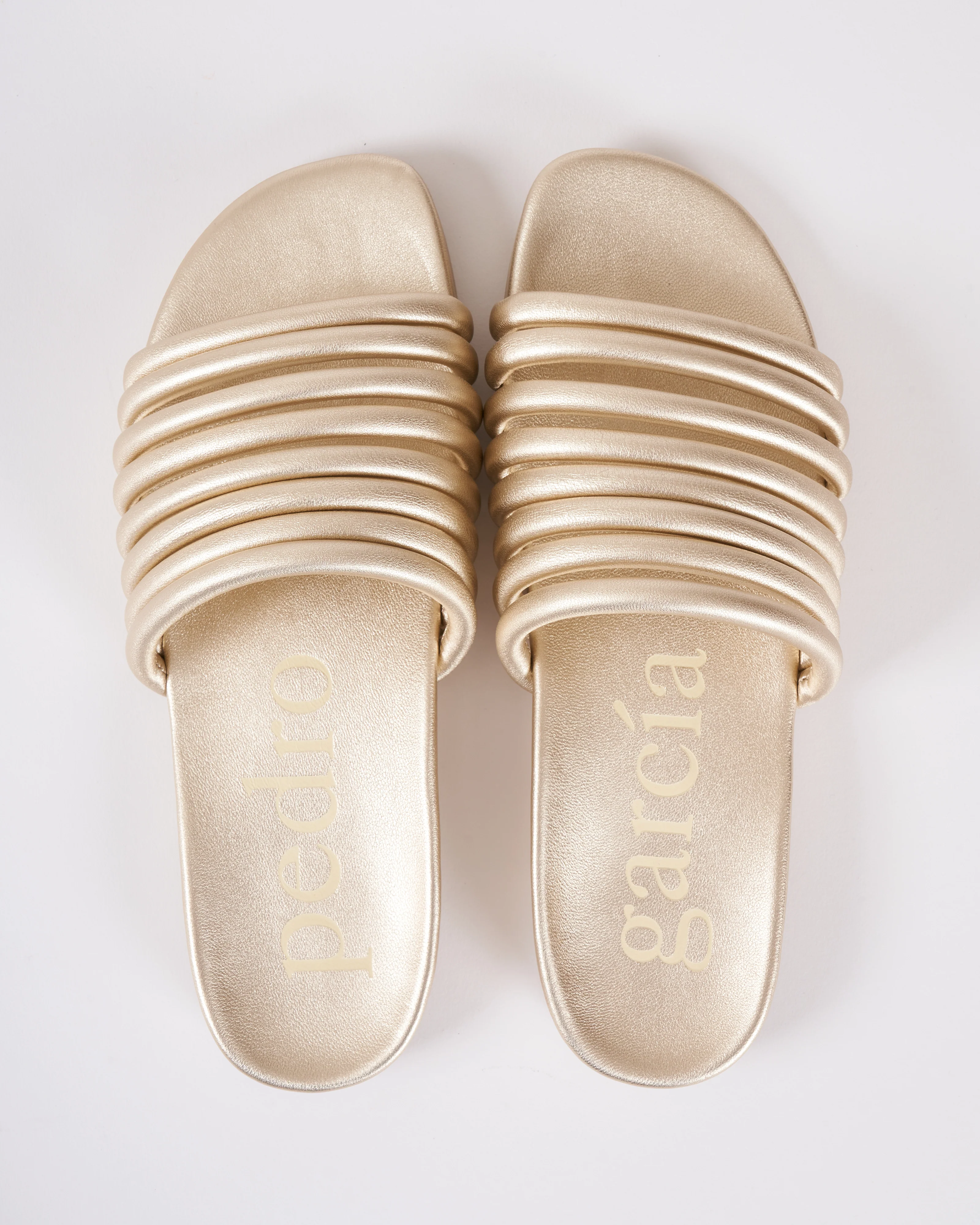 beanca sandal - creme pebble nappa lame - Image 3