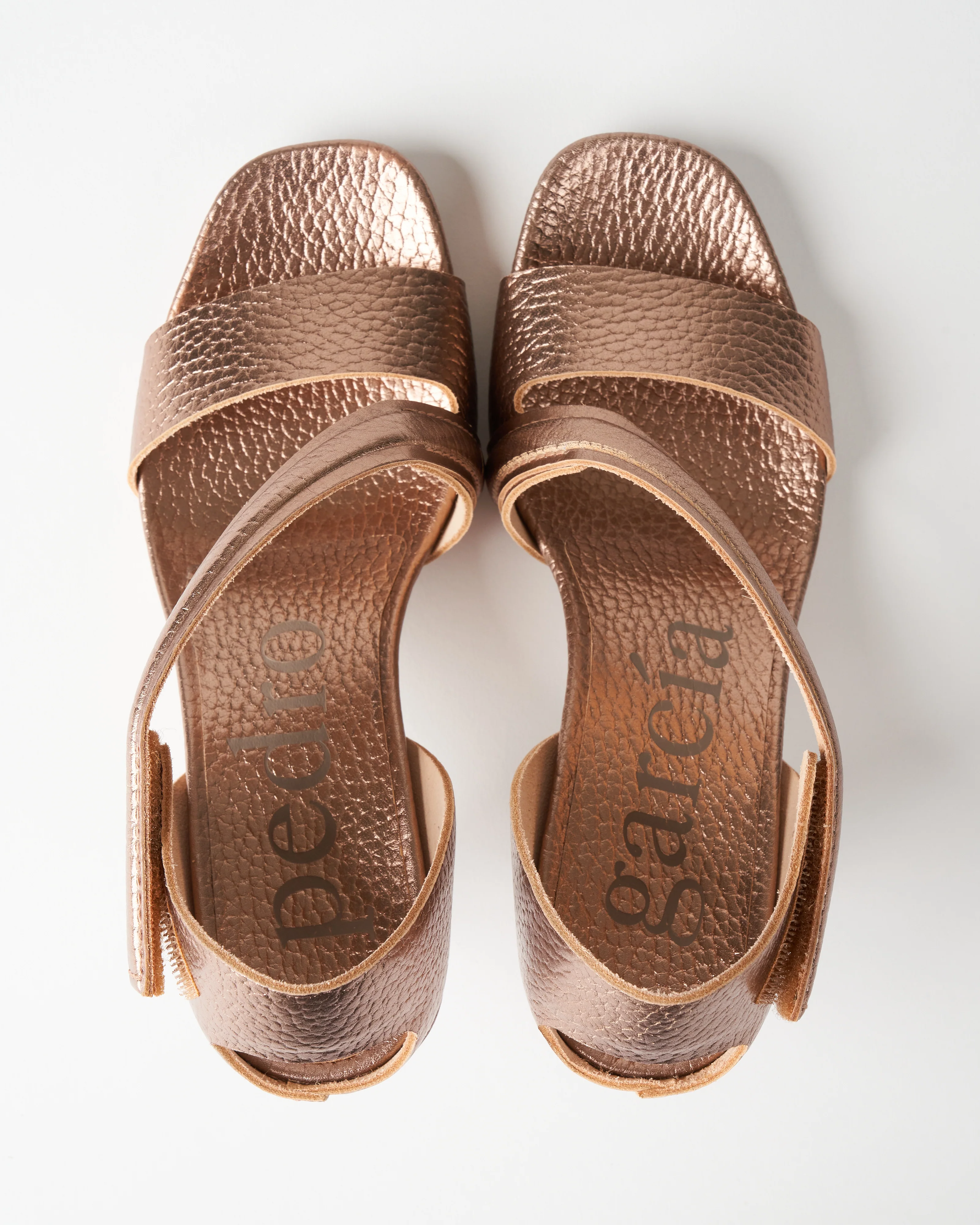 cirine heel - suntan castoro lame - Image 4