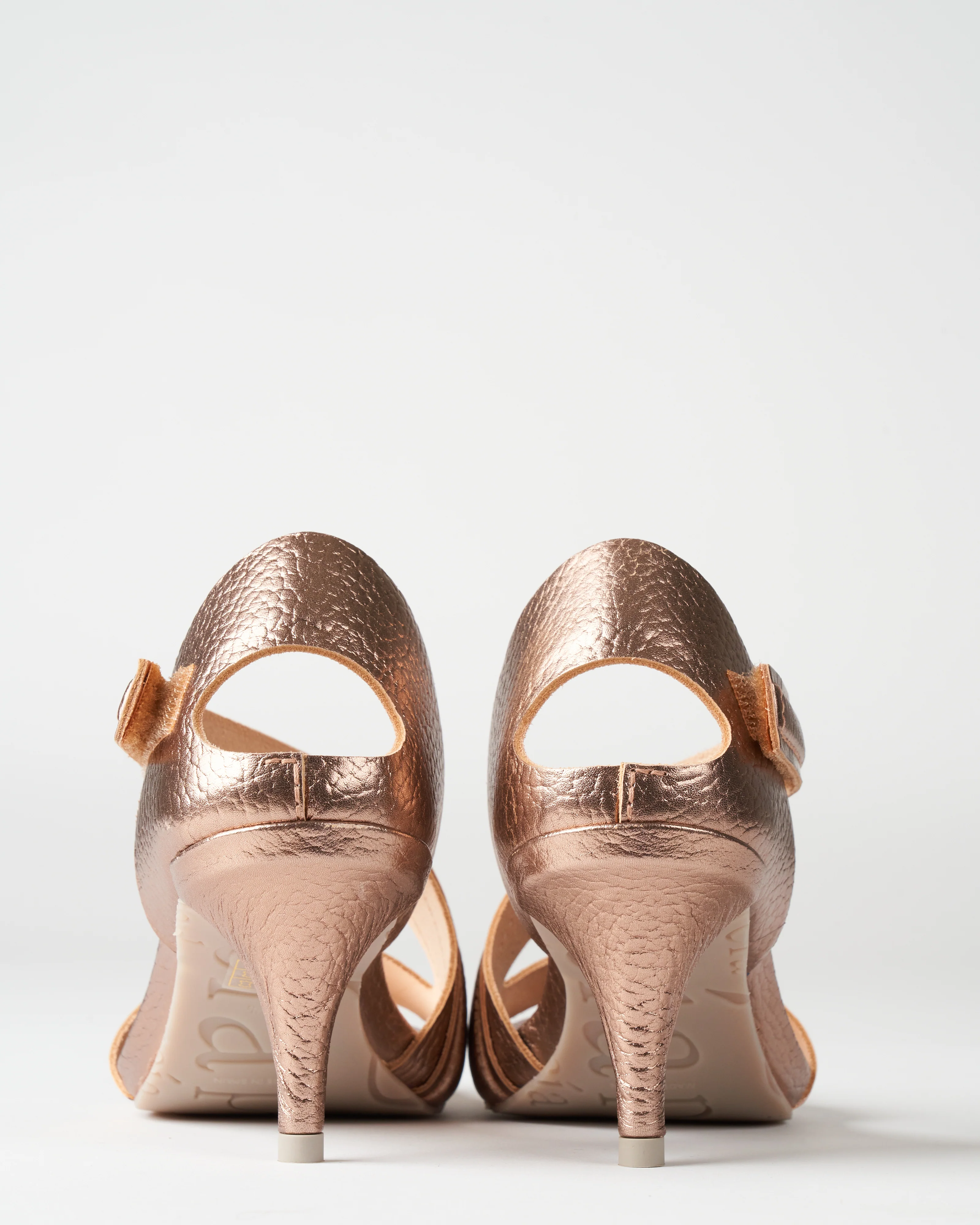 cirine heel - suntan castoro lame - Image 5