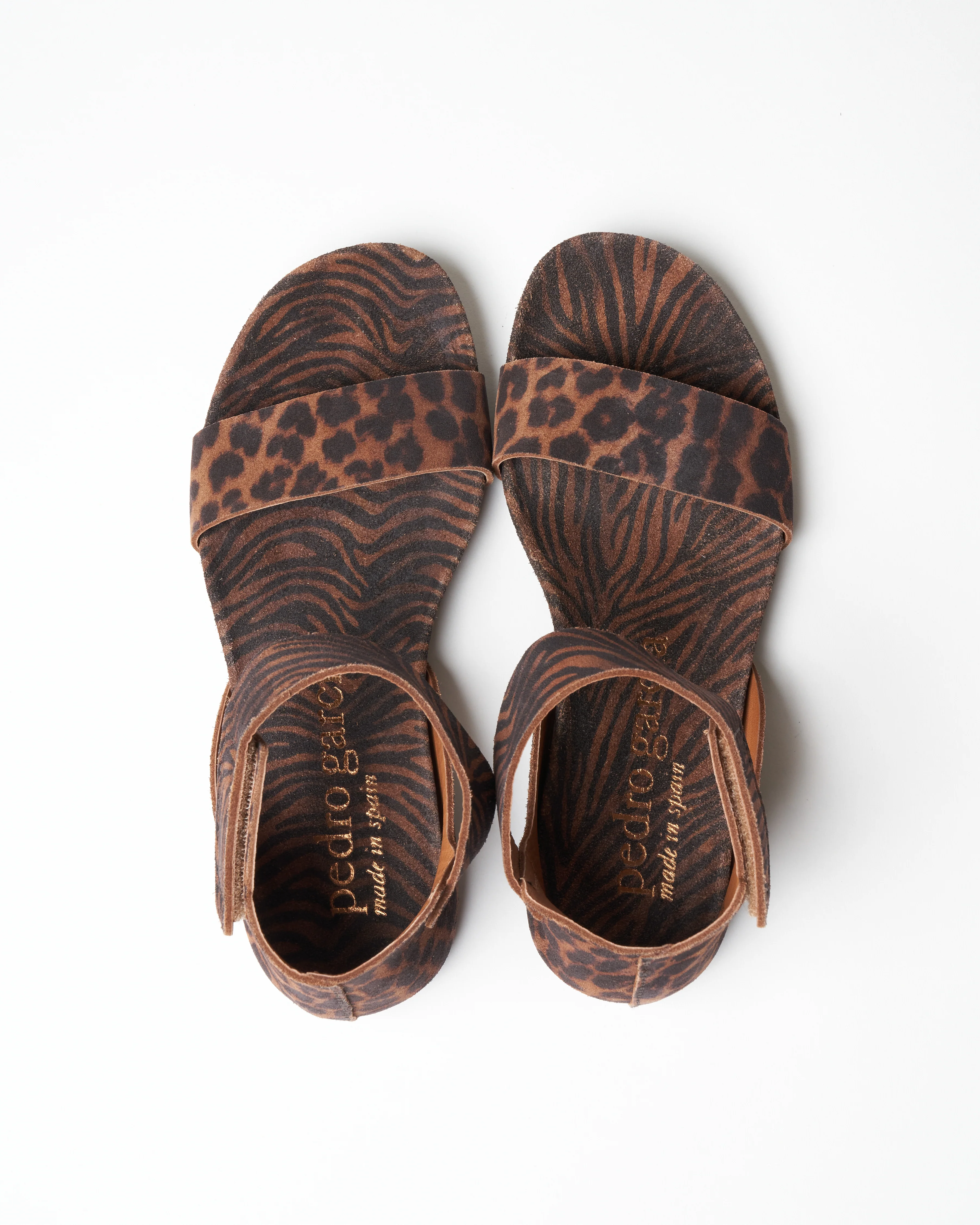 jalila sandal - hazelnut leopard/zebra castoro - Image 3