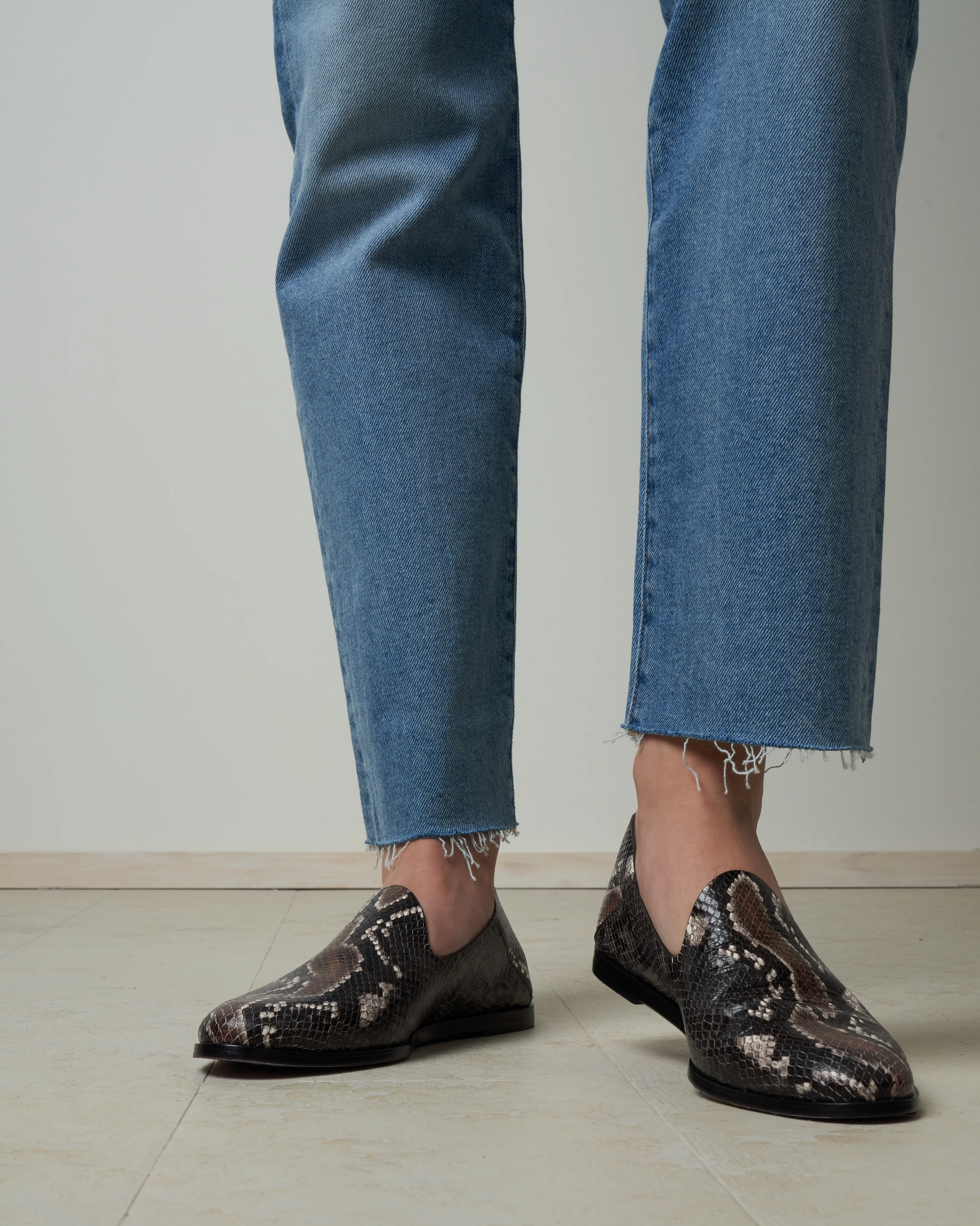 yoshi loafer - pietra python