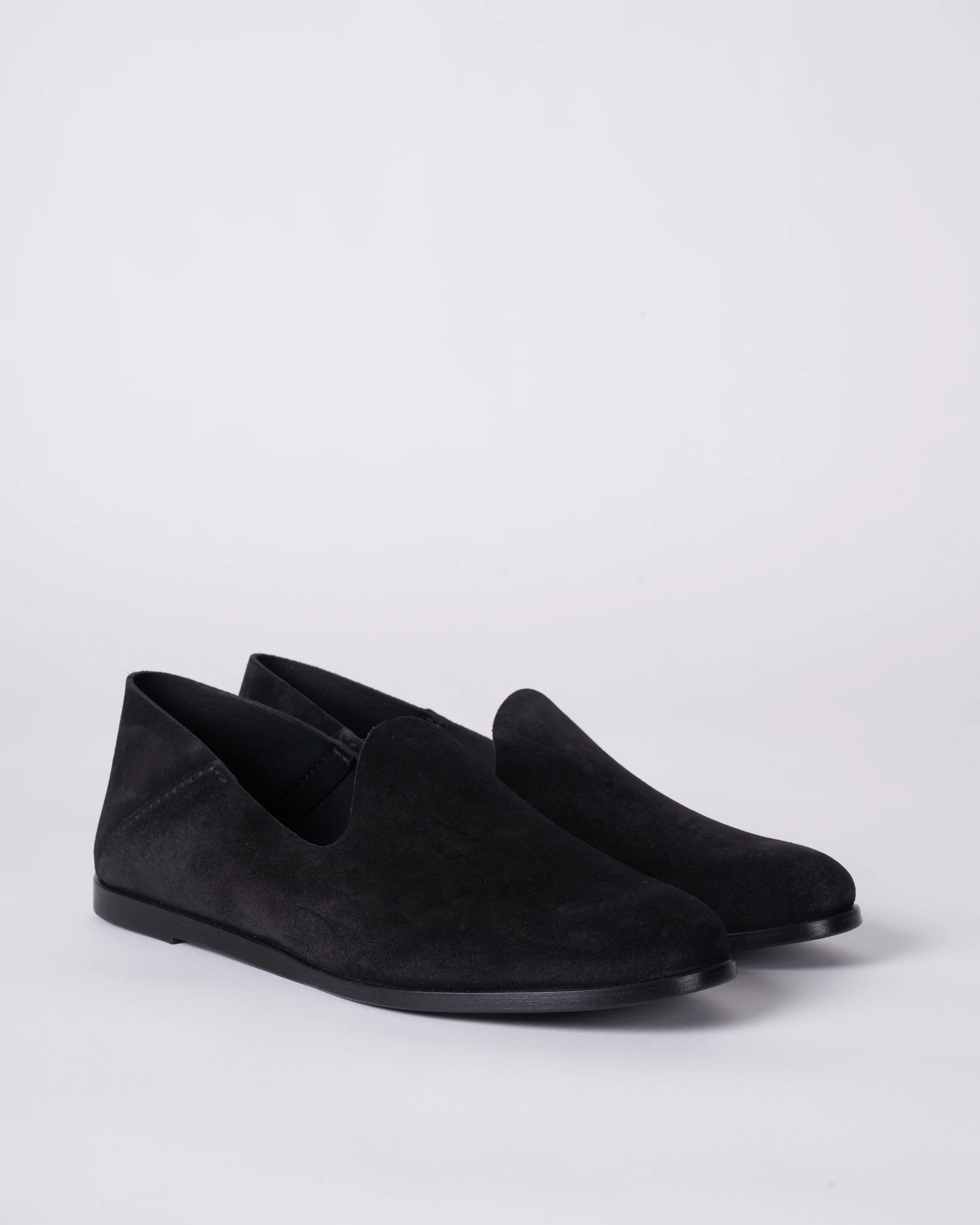 yoshi suede flat with leather bottom - black castoro - Image 3