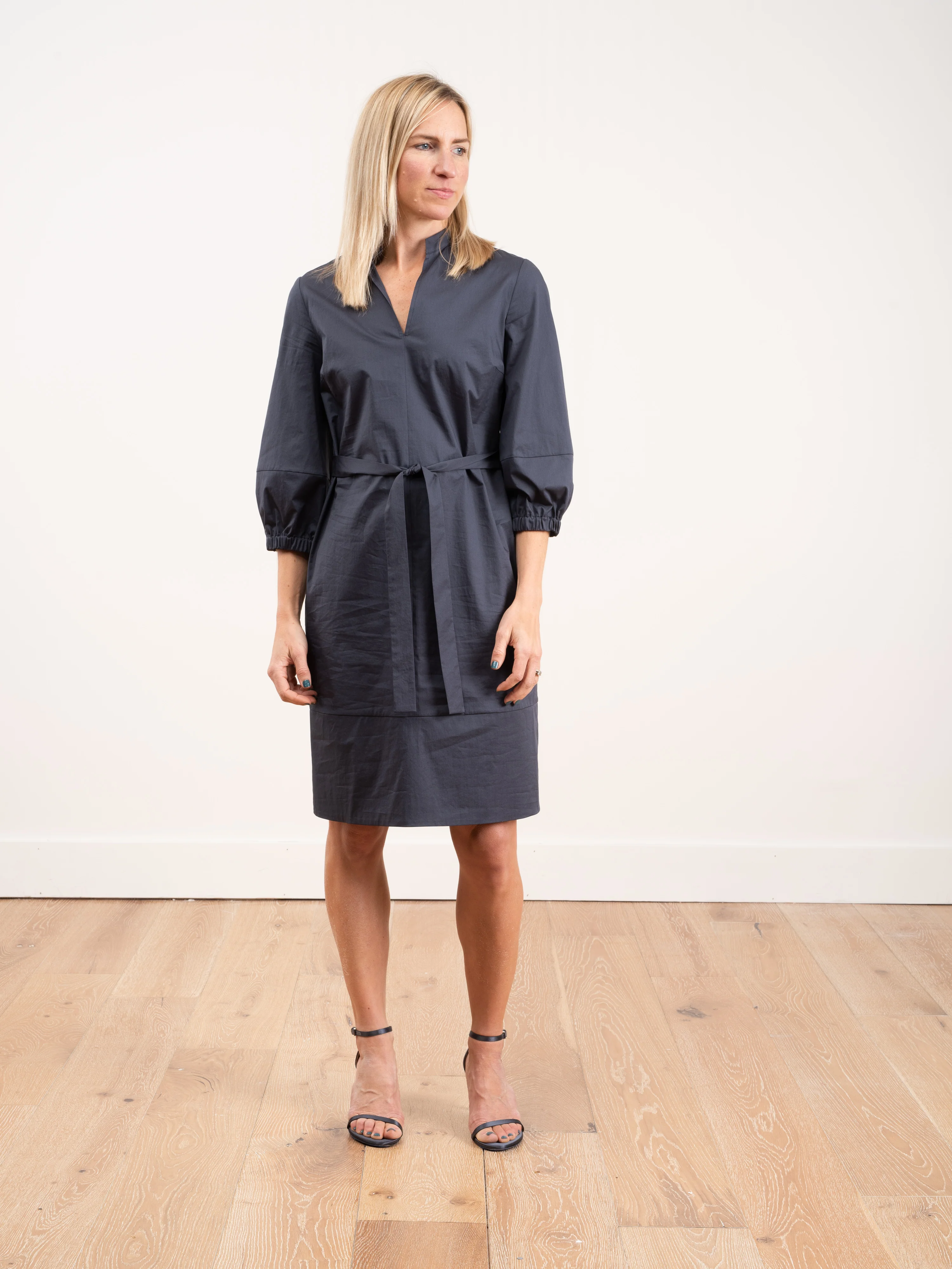 bell sleeve dress - shale - Image 8
