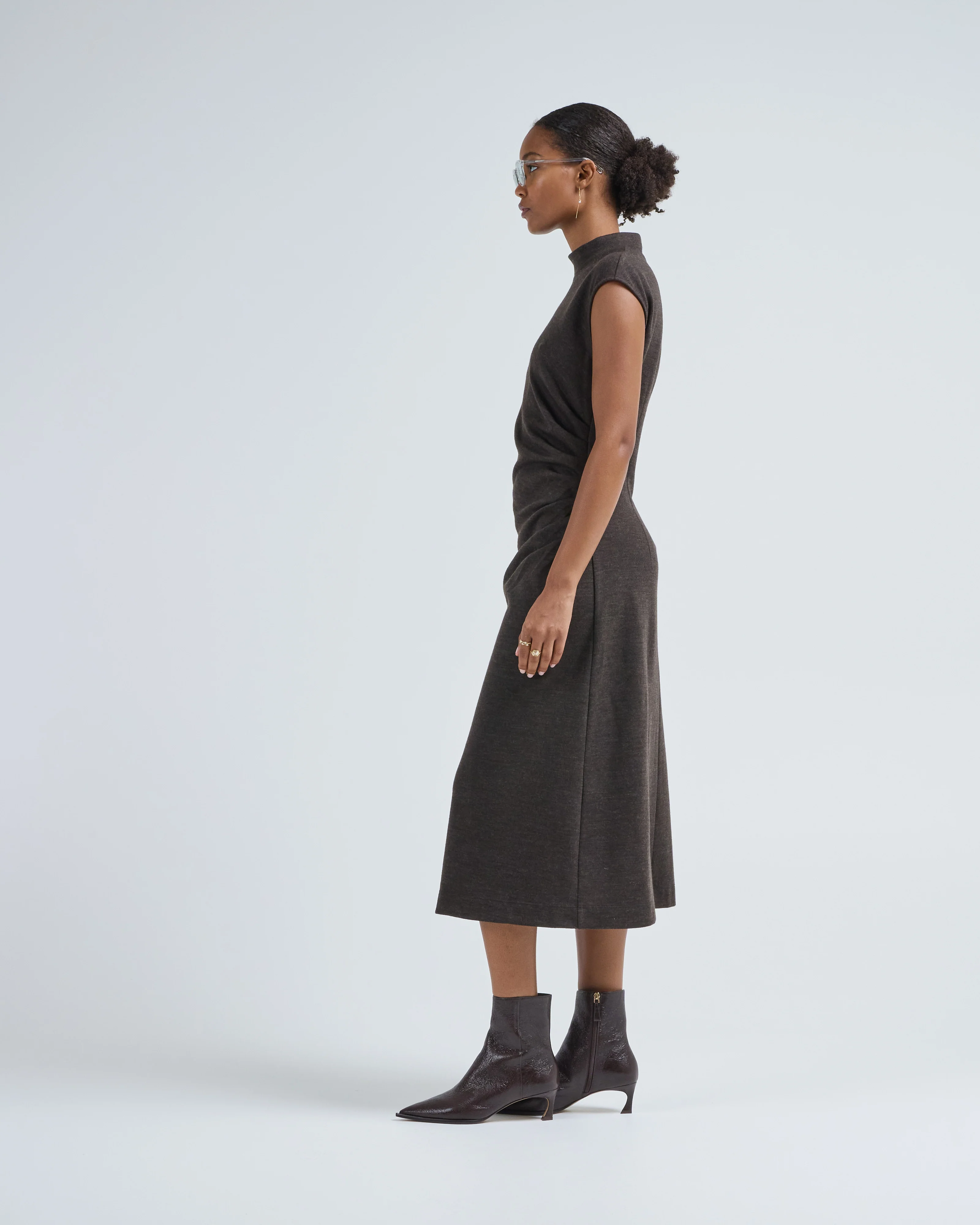 cap sleeve knitted dress - Image 4