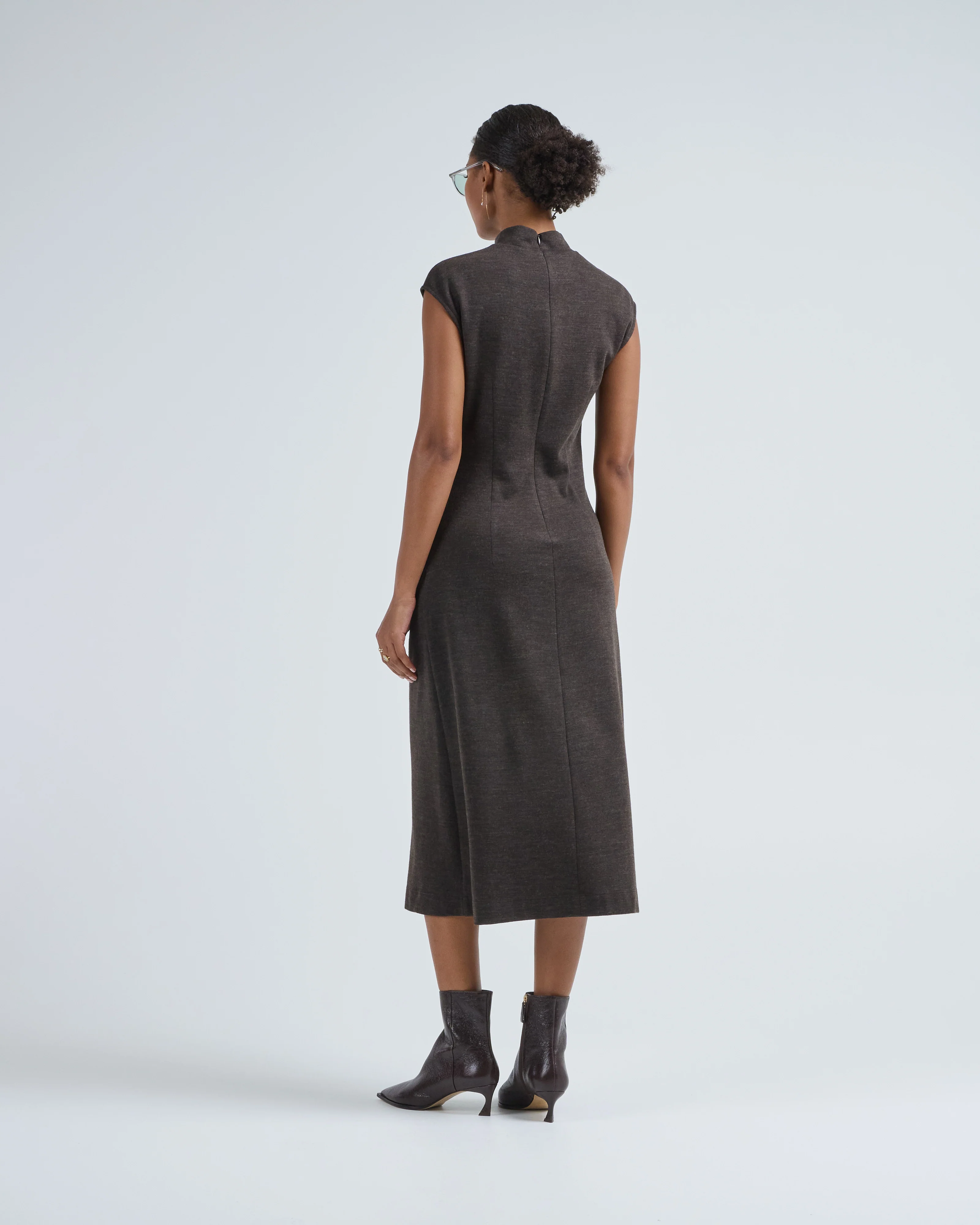 cap sleeve knitted dress - Image 5