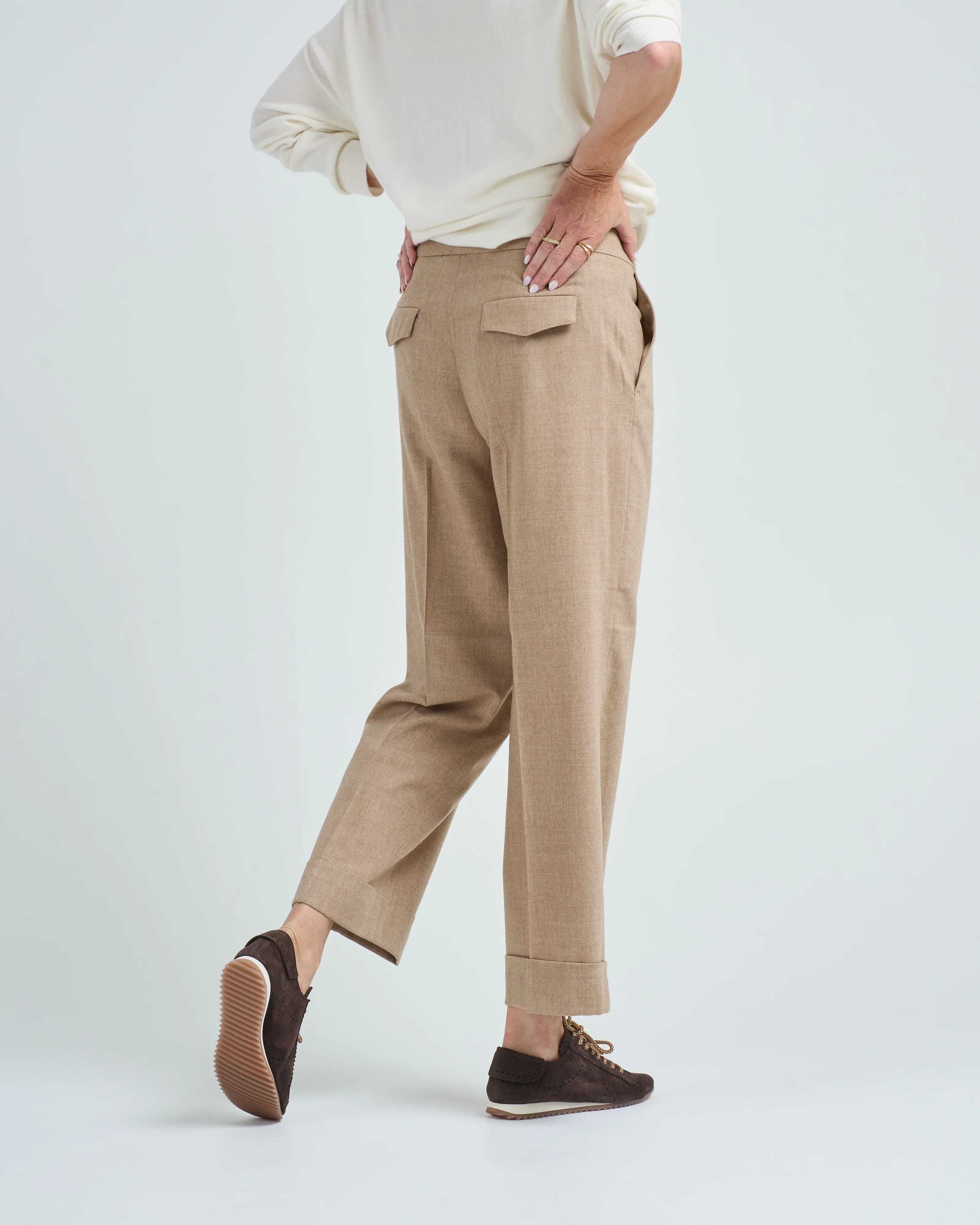 cashmere wool flannel pant