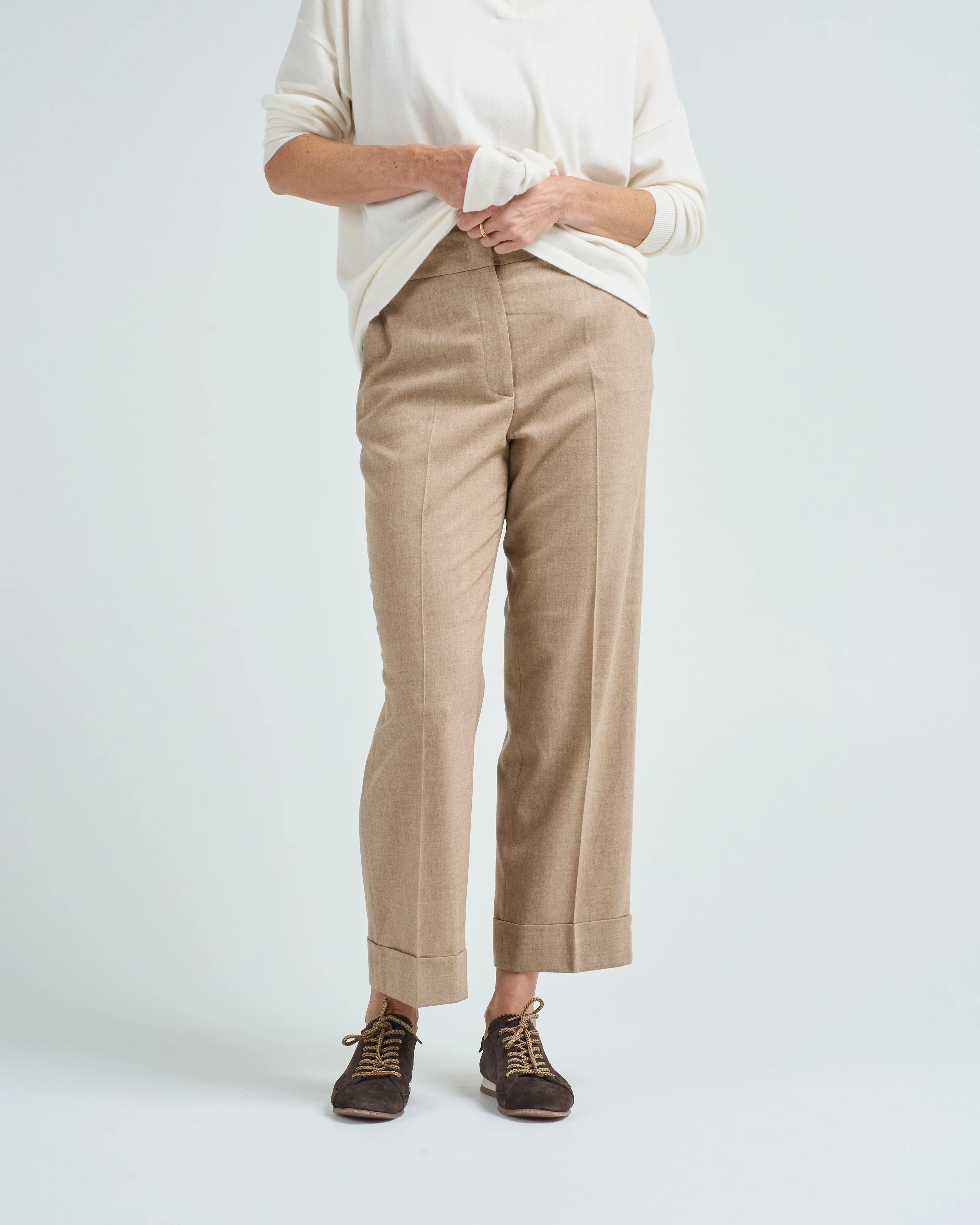 cashmere wool flannel pant - Image 2