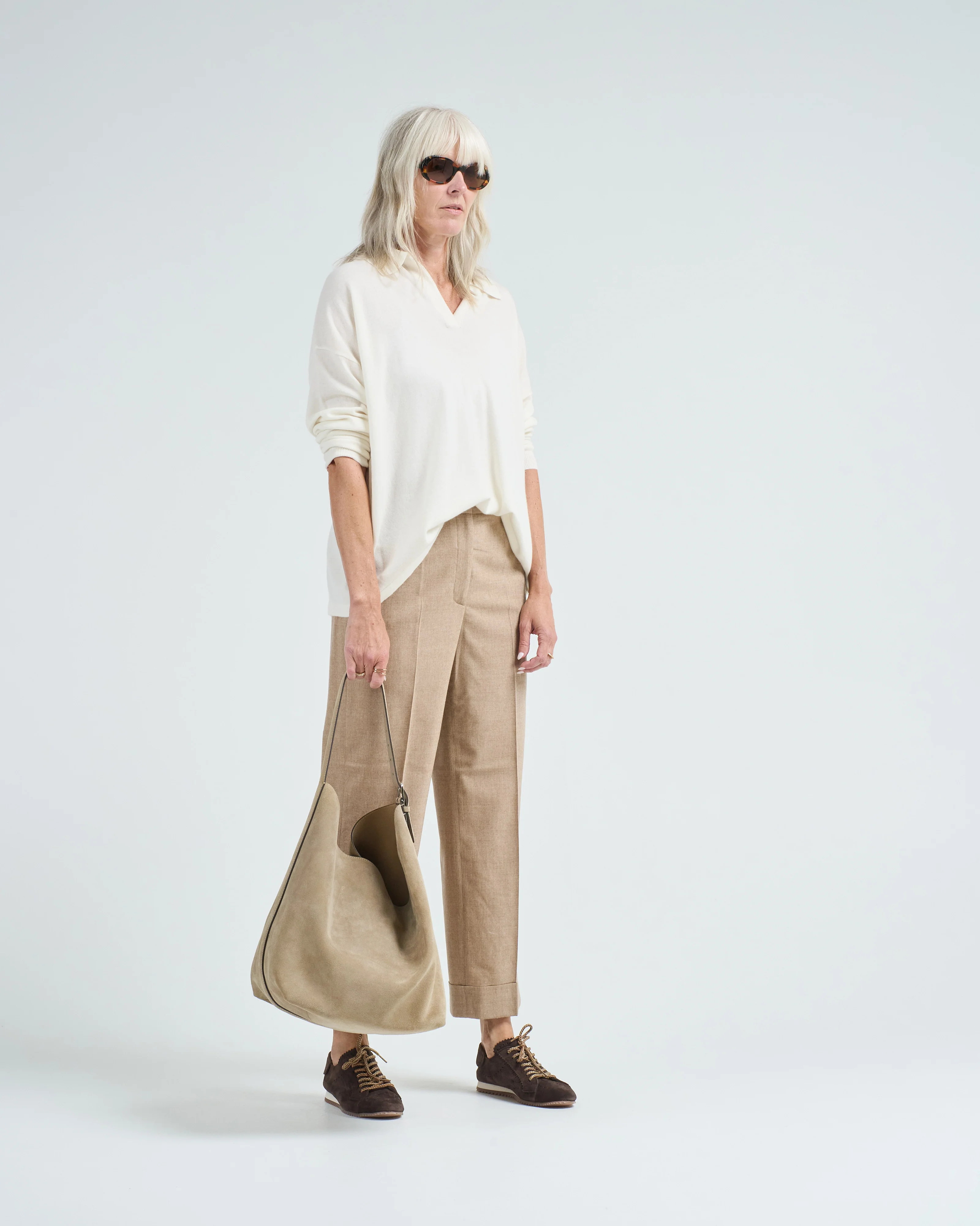 cashmere wool flannel pant - Image 4