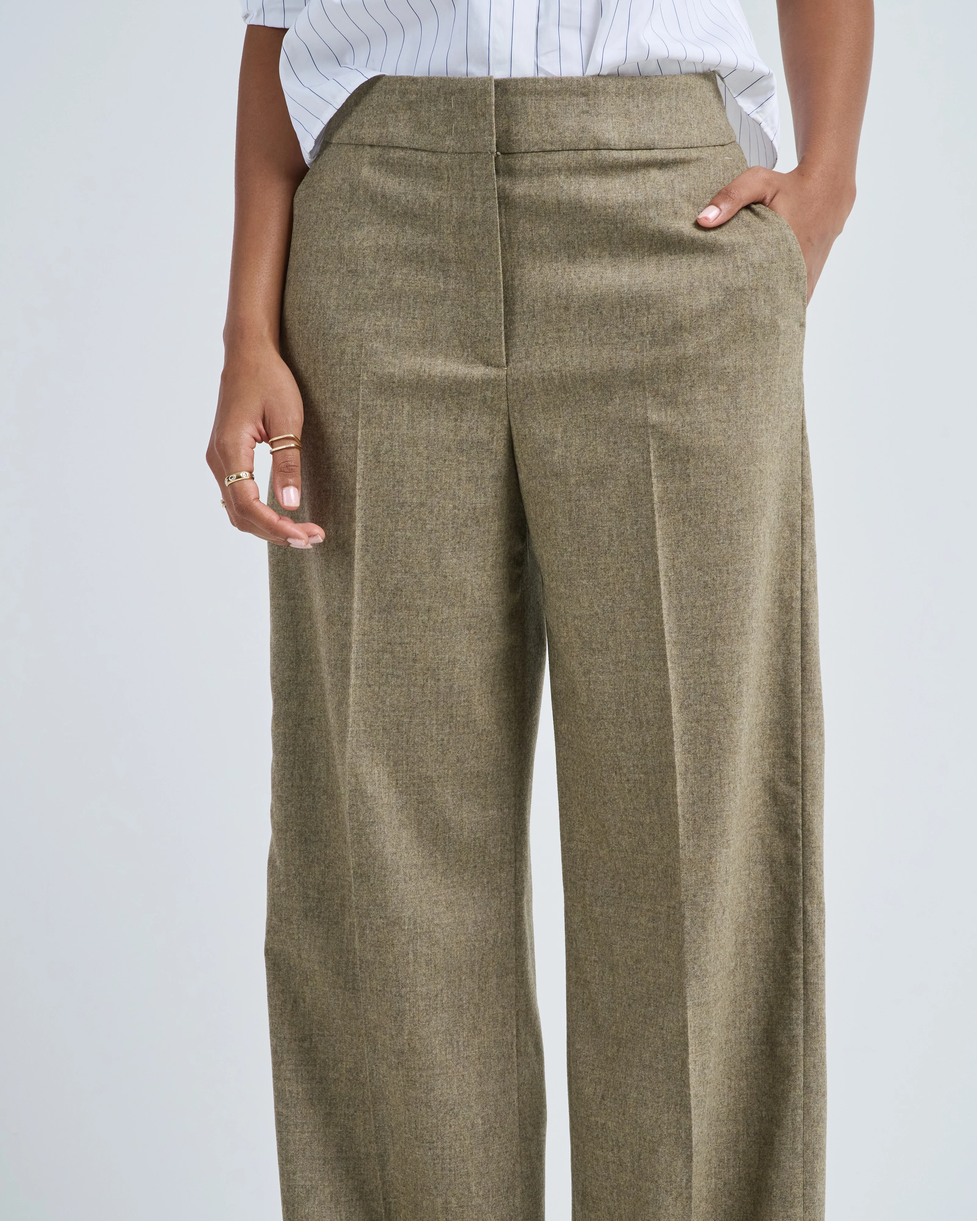 cashmere wool melange pant - Image 2