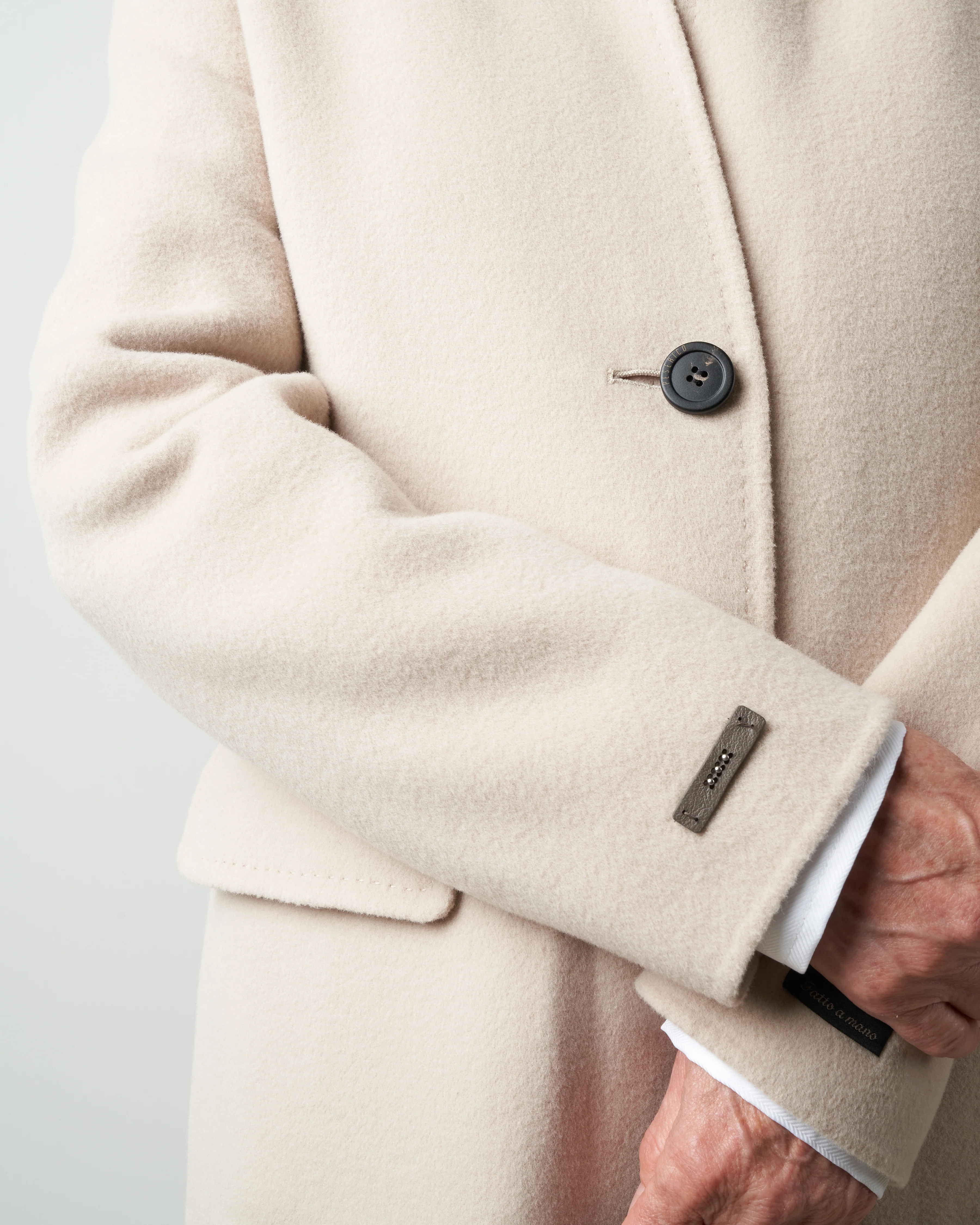 double face coat - beige - Image 5
