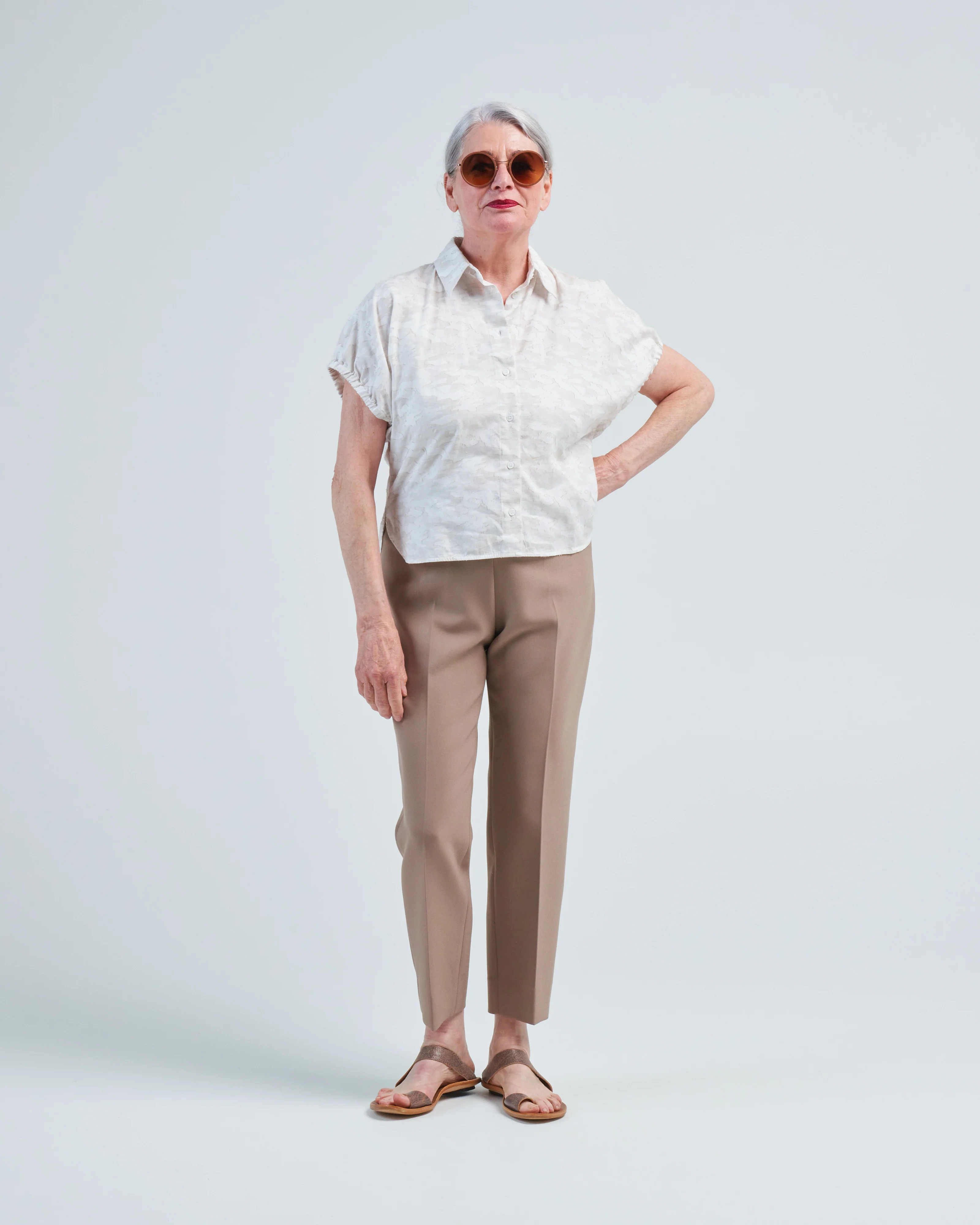 jacquard cotton ss shirt - Image 2
