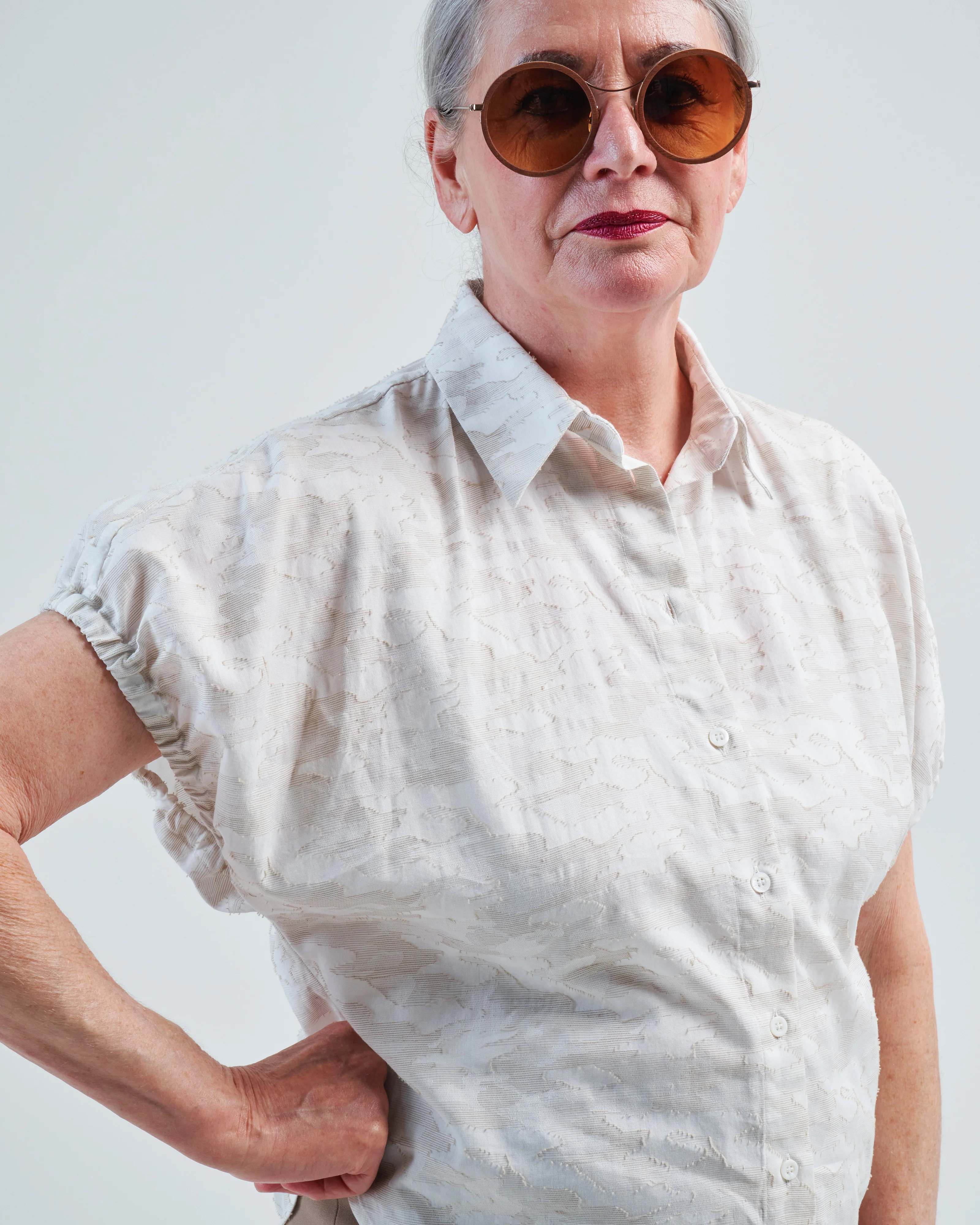 jacquard cotton ss shirt - Image 5
