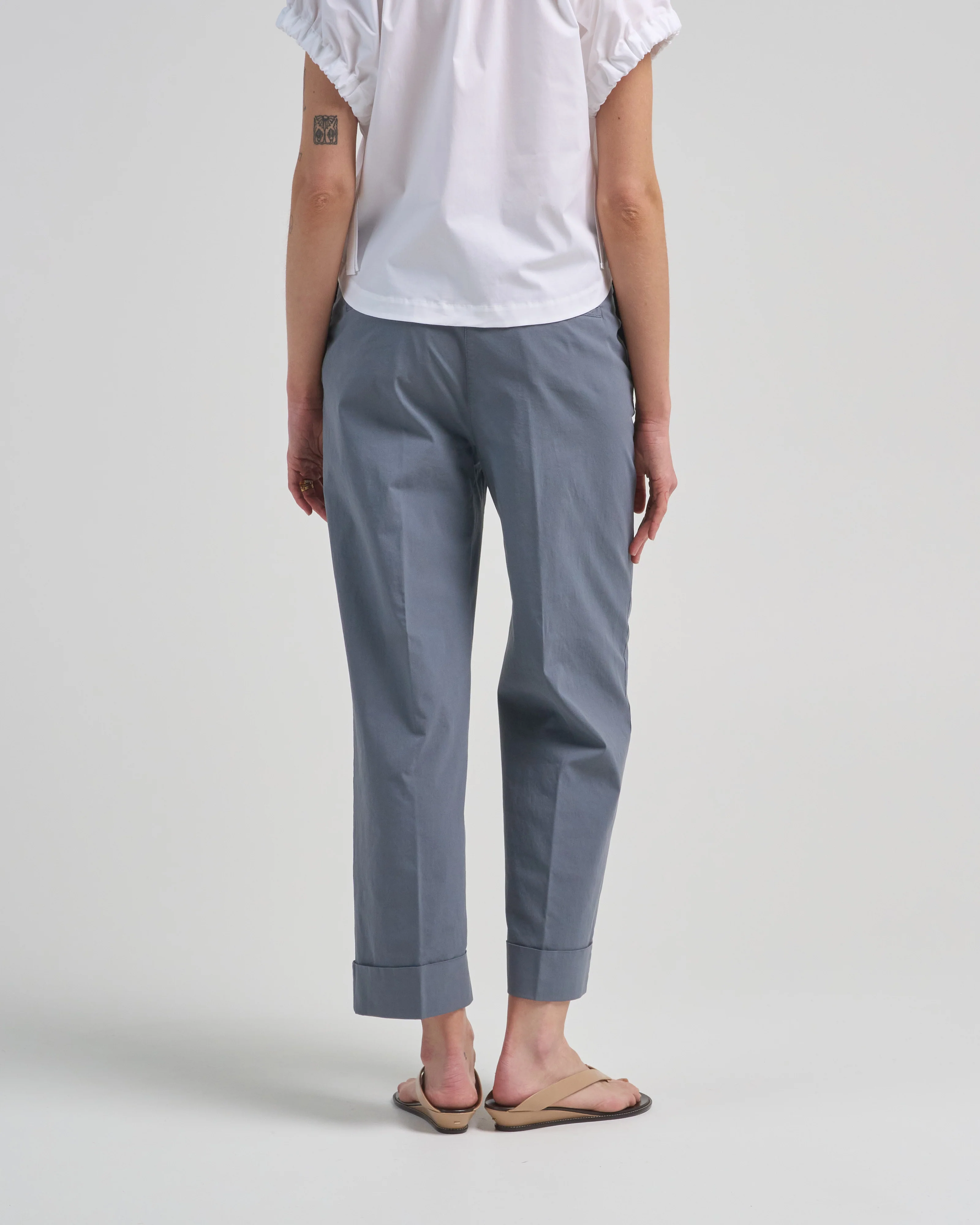 light cotton slub stretch pant - Image 3