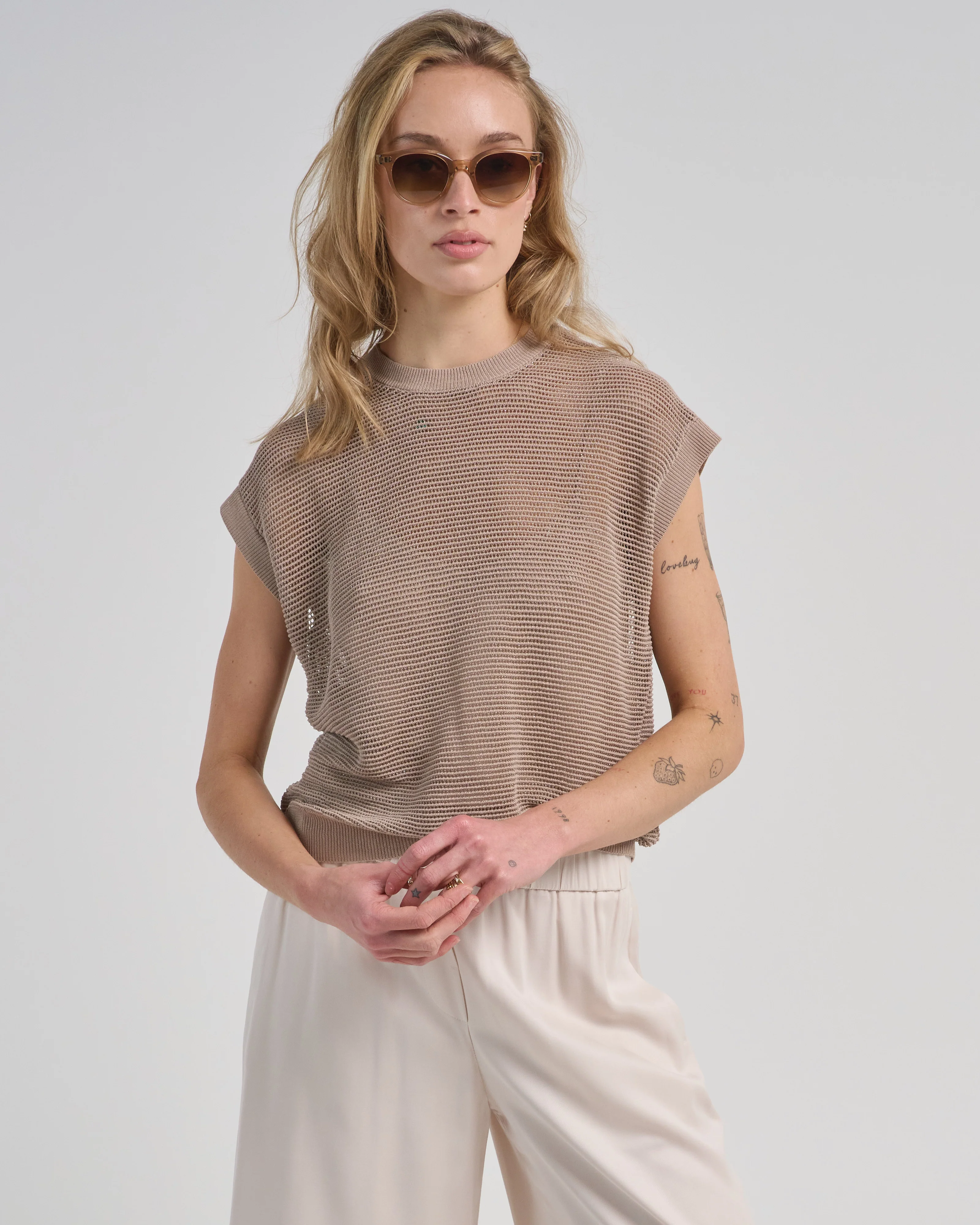 linen cotton blend sweater - Image 3