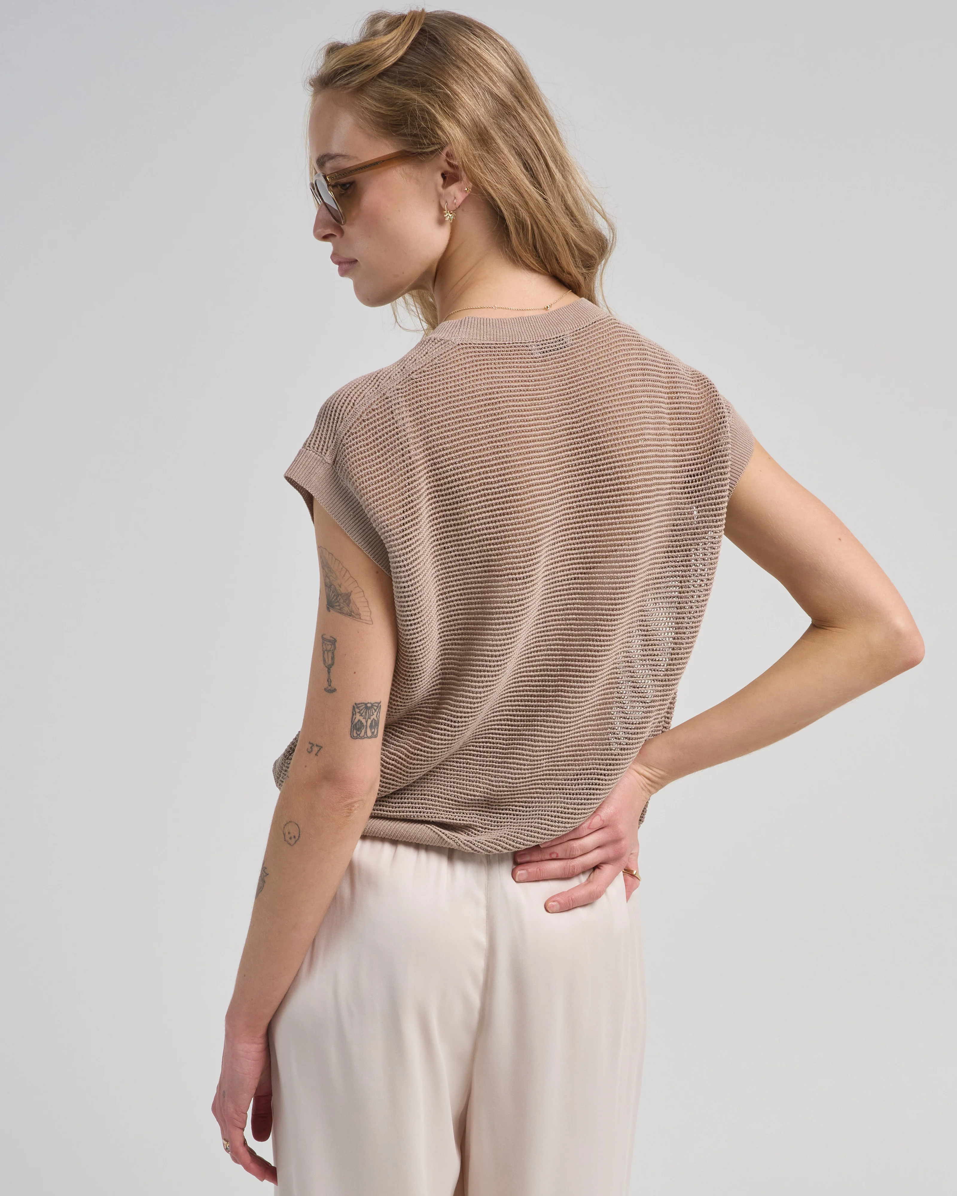linen cotton blend sweater - Image 5