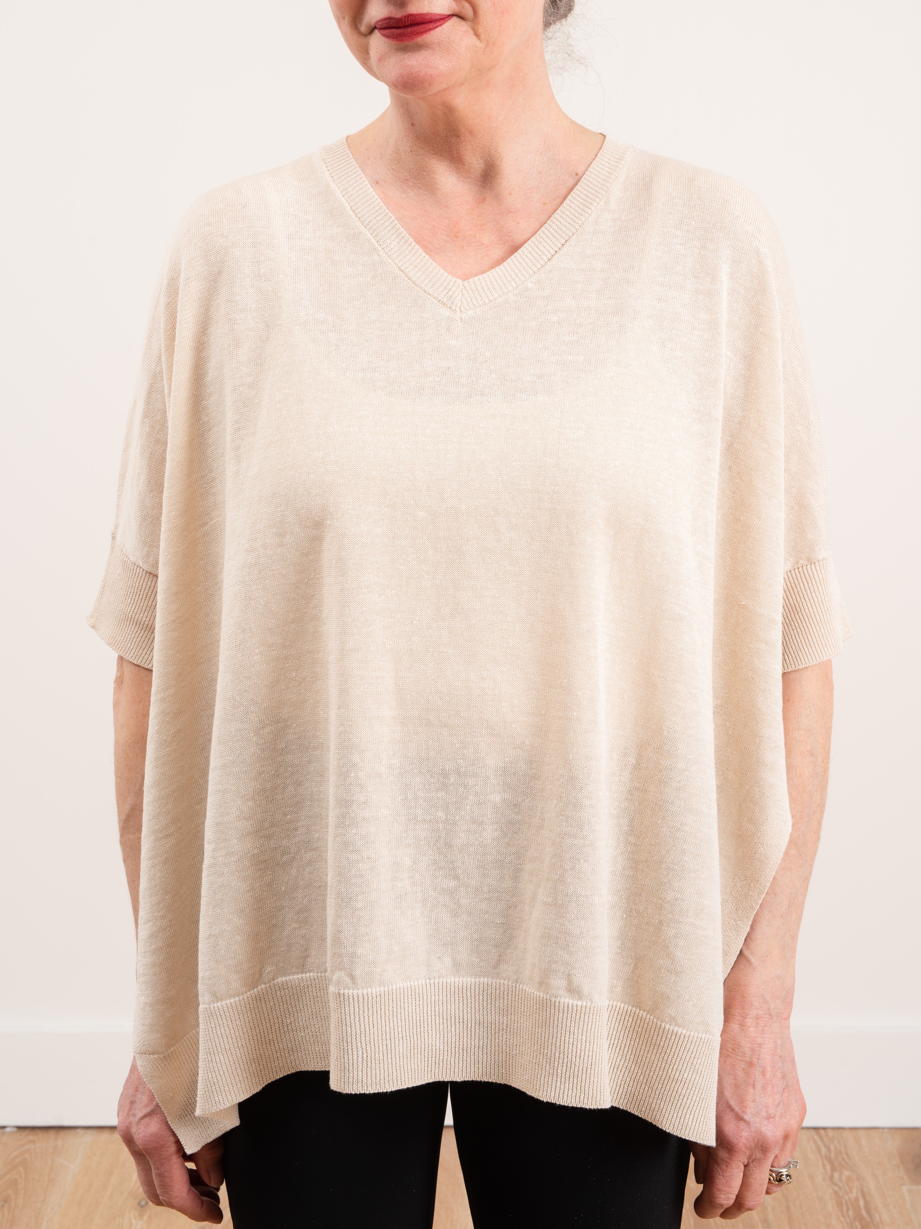 linen sweater - blush - Image 4
