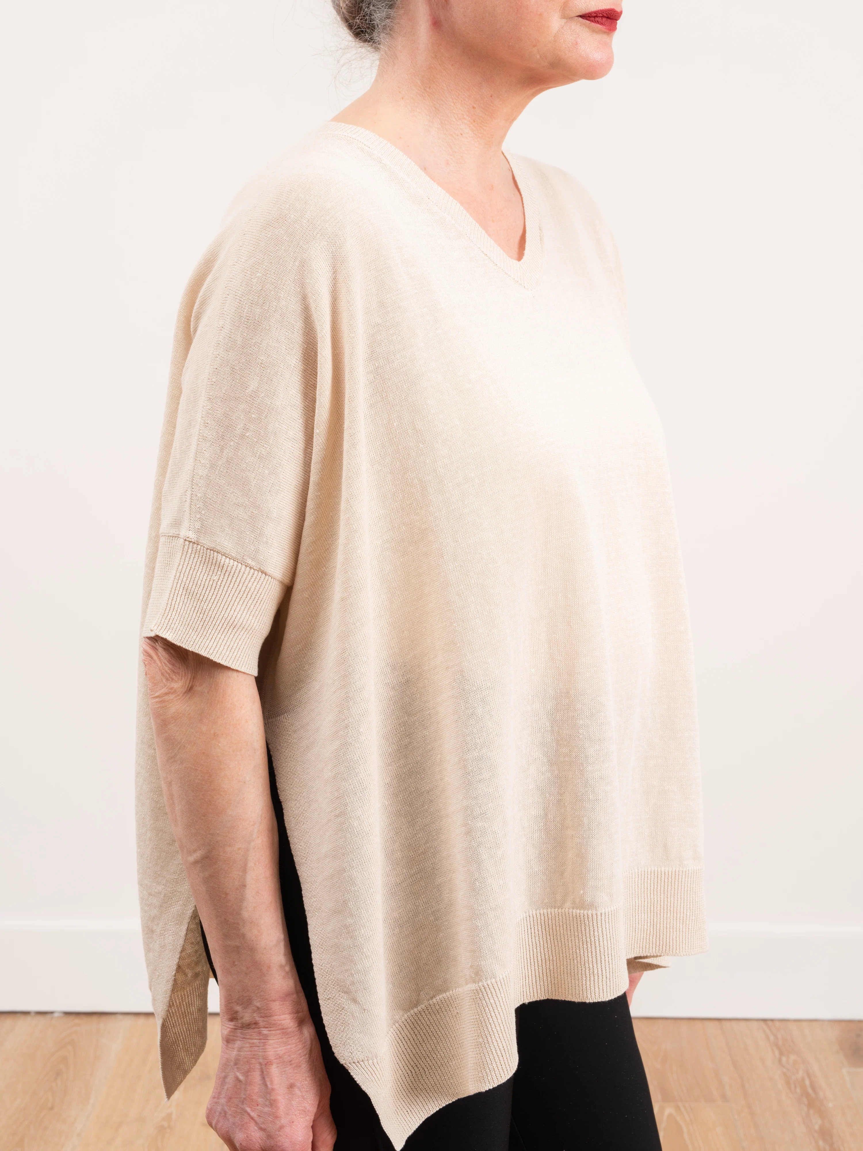 linen sweater - blush - Image 5