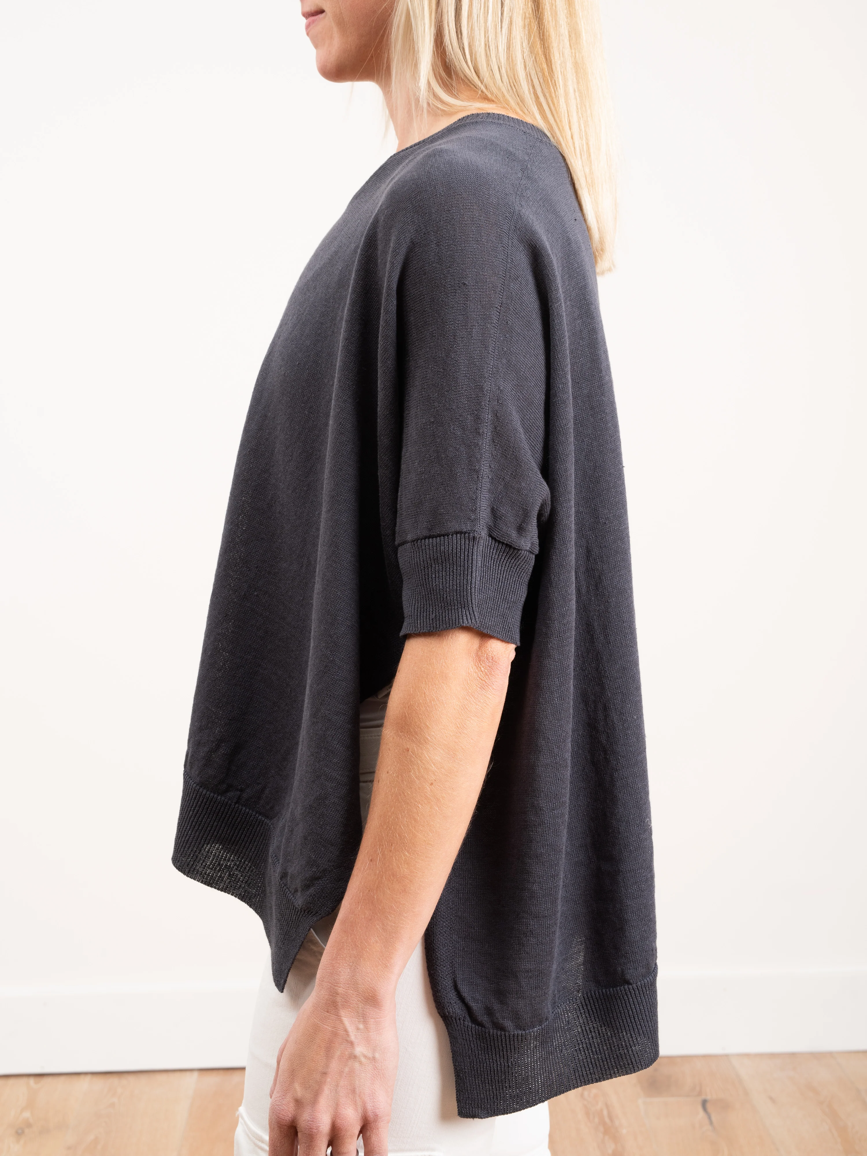 linen sweater - slate - Image 5