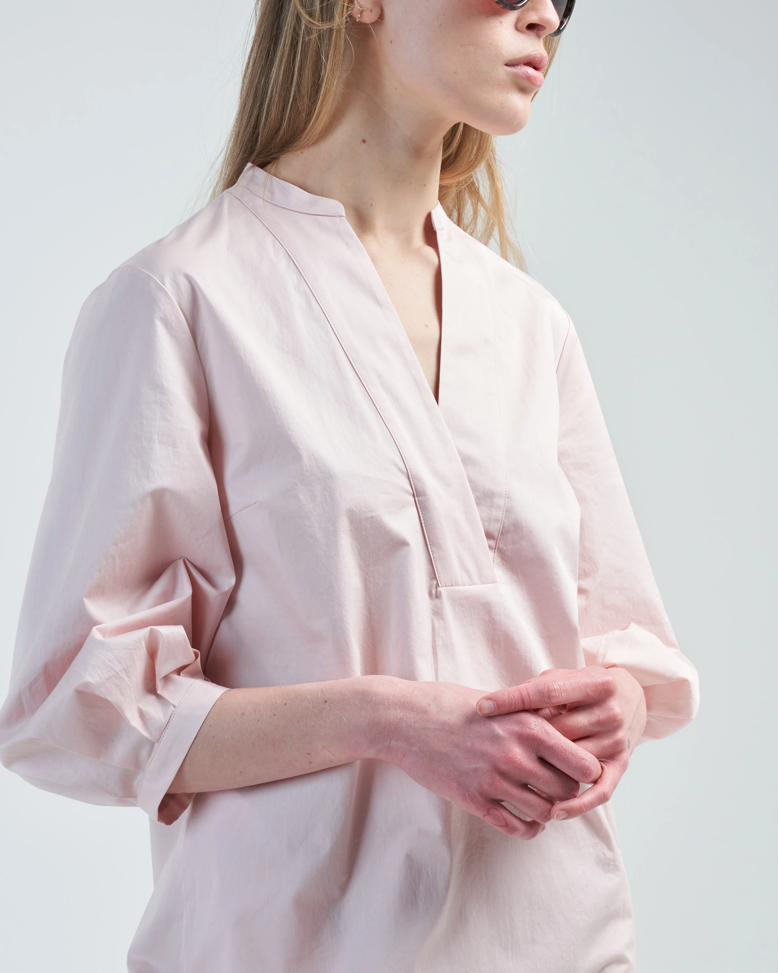 ls stretch cotton midi dress - Image 5