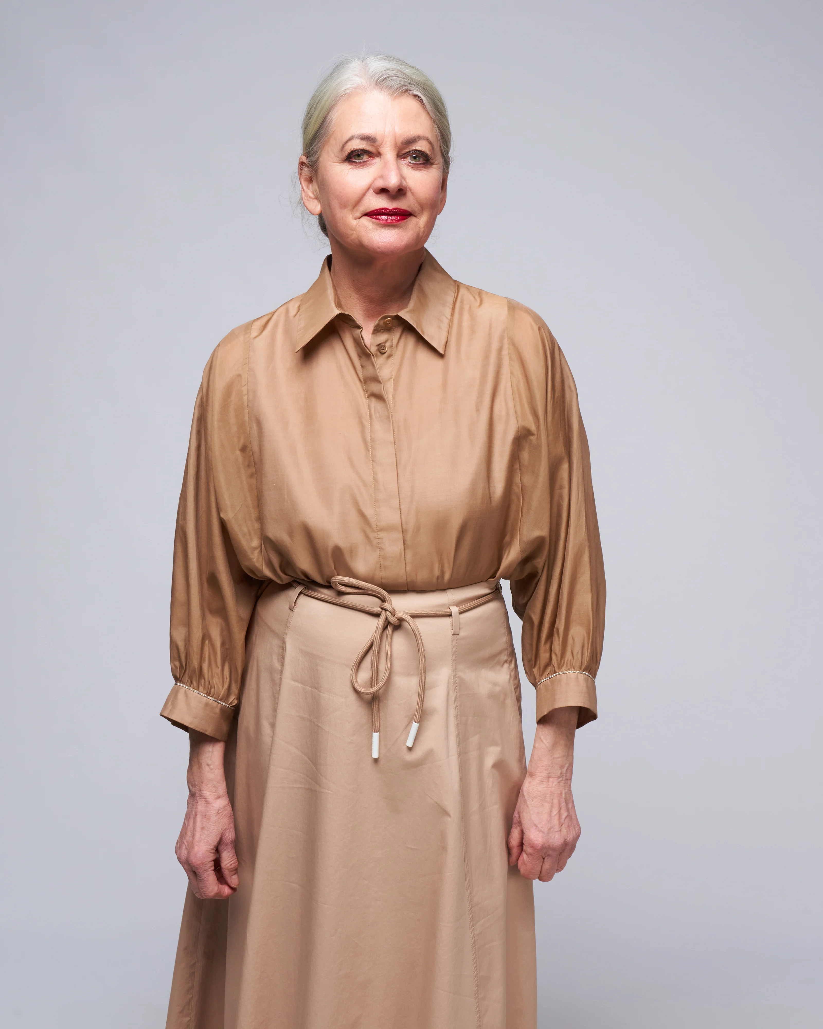 organdy blouse - cinnamon