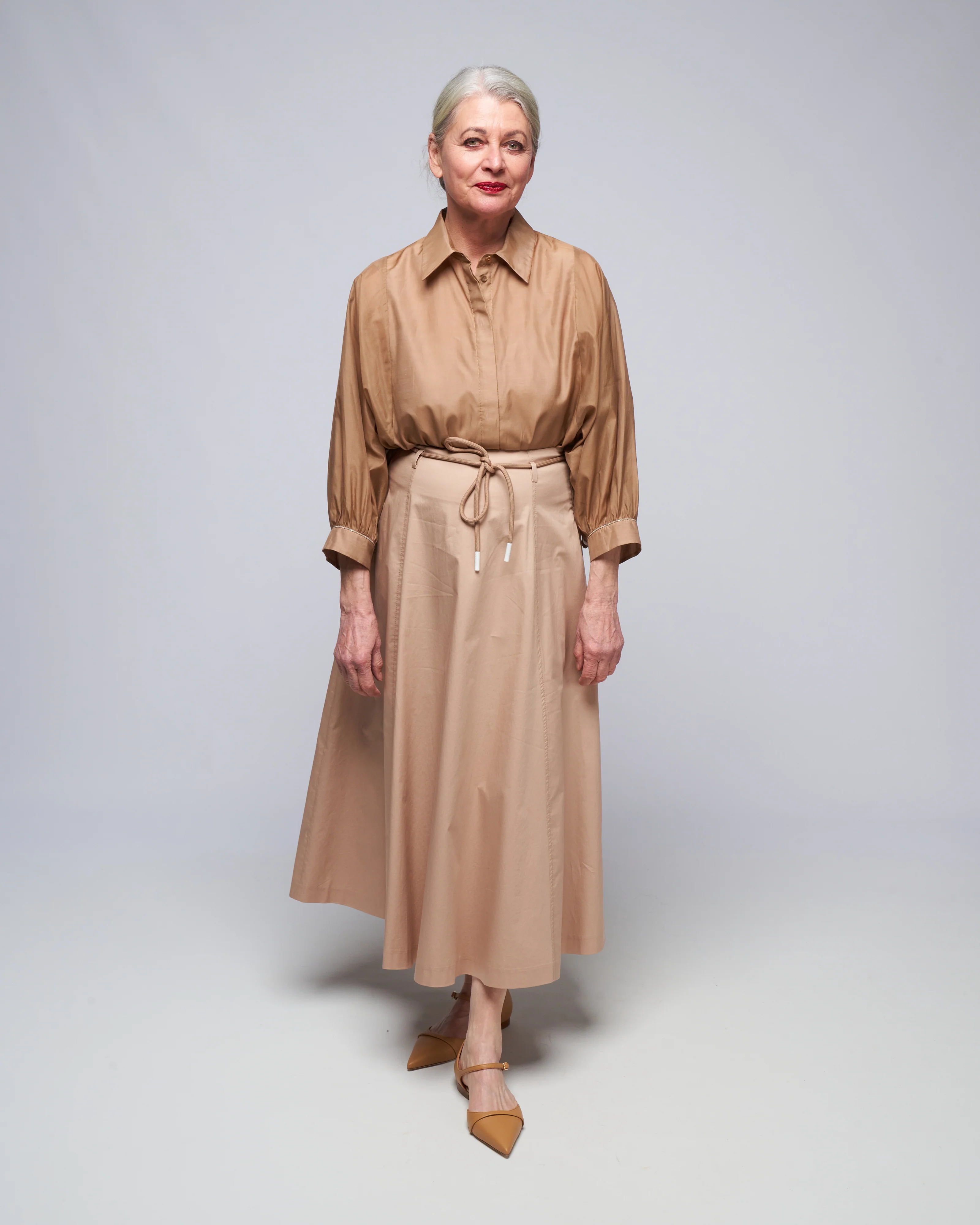 organdy blouse - cinnamon - Image 2