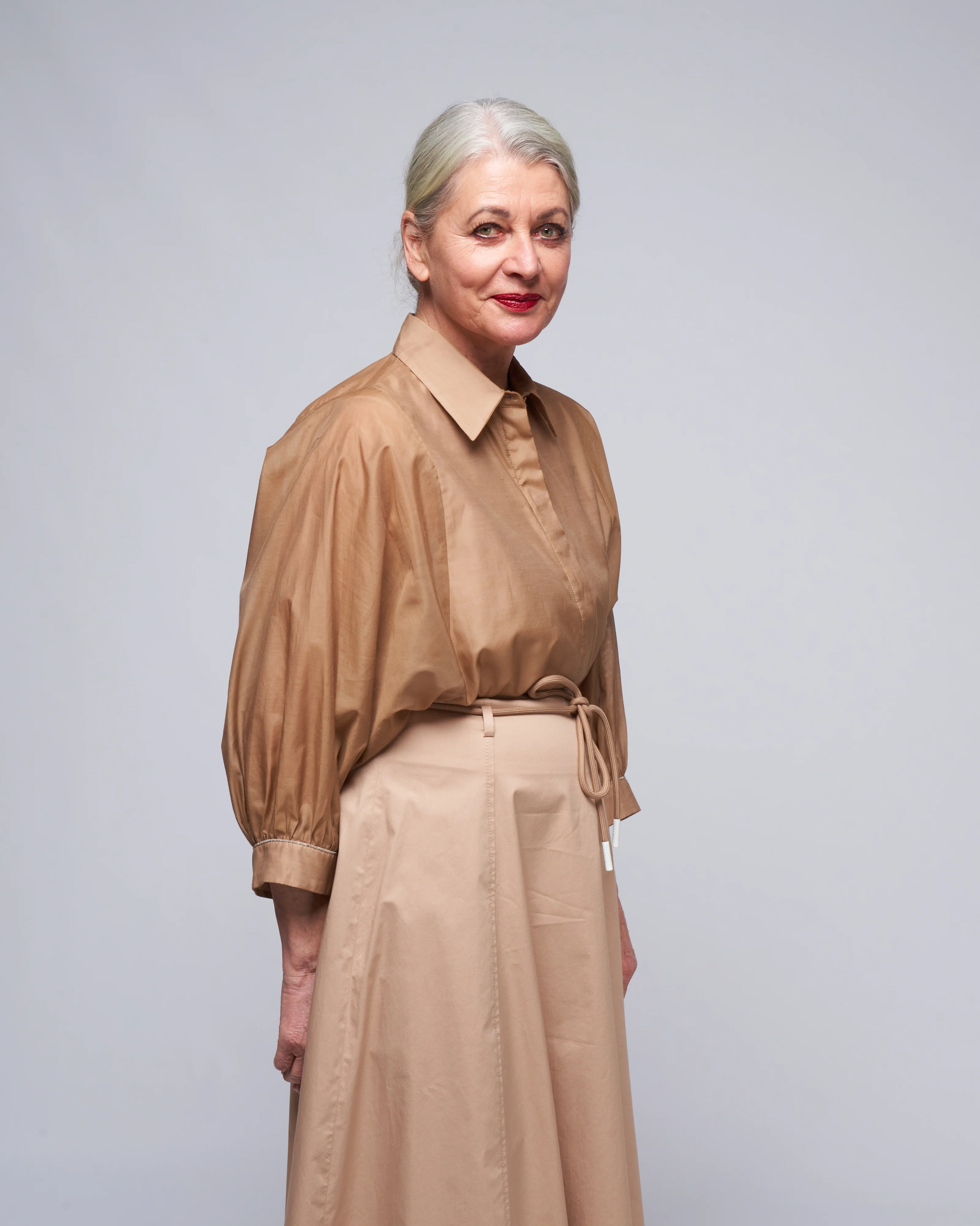 organdy blouse - cinnamon - Image 3