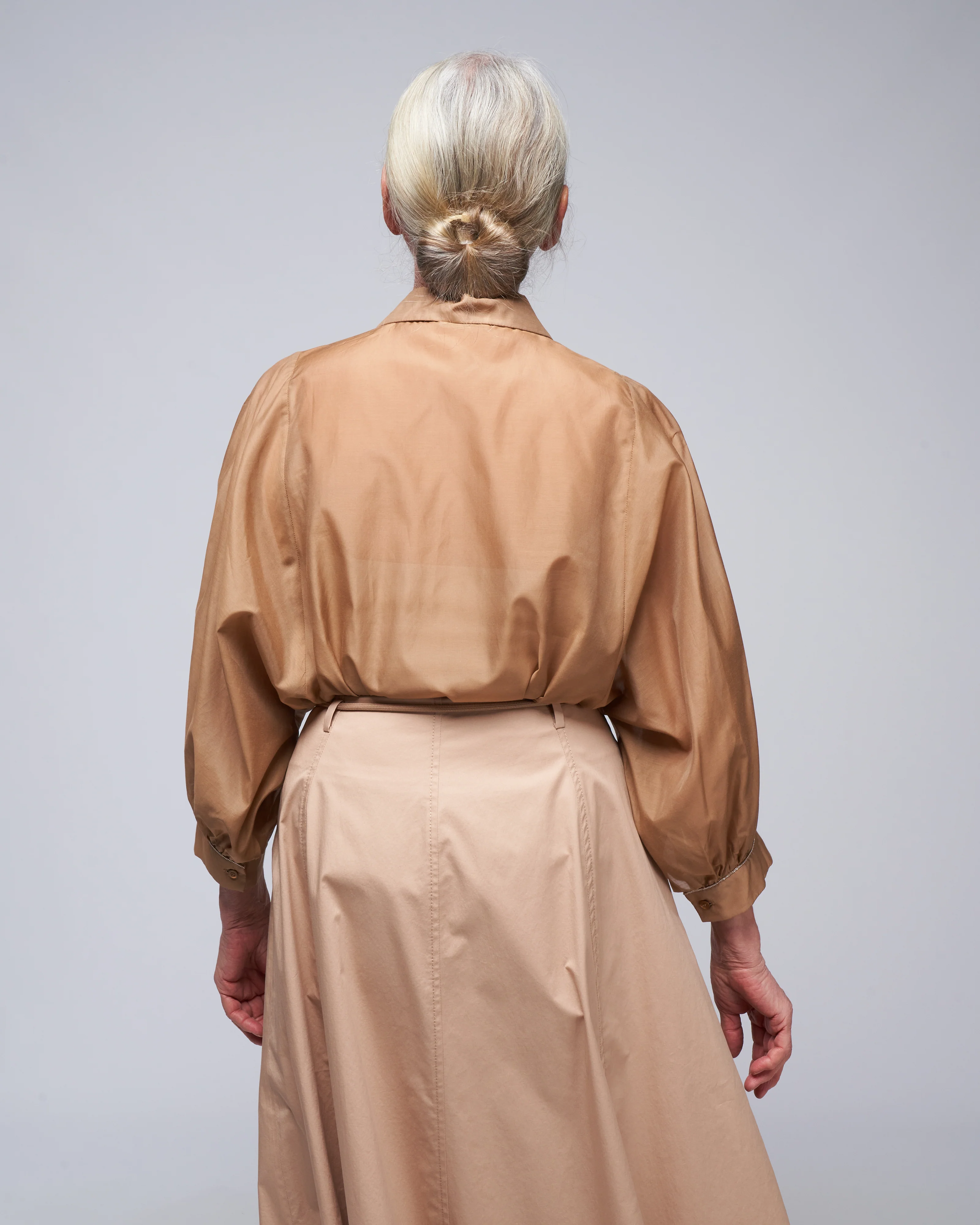 organdy blouse - cinnamon - Image 4