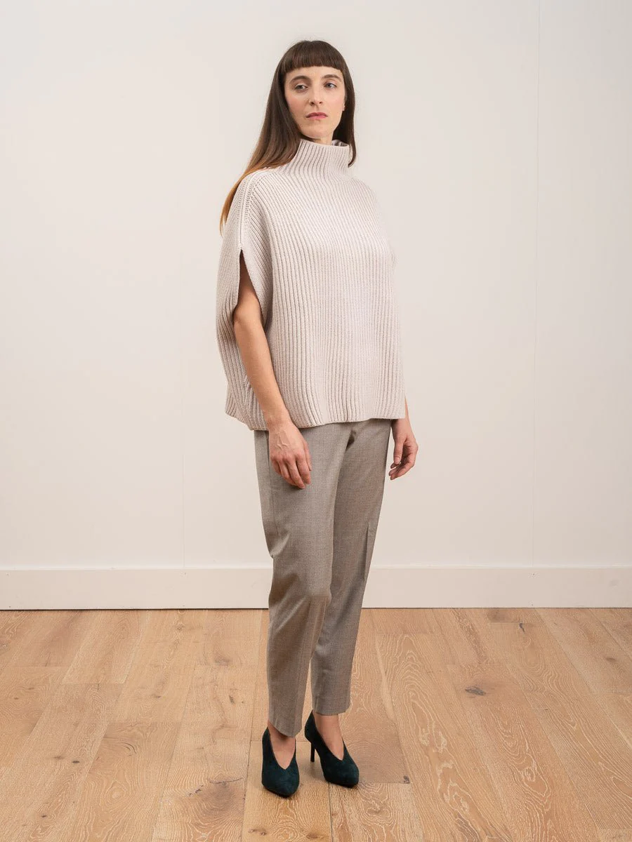 poncho sweater - blush