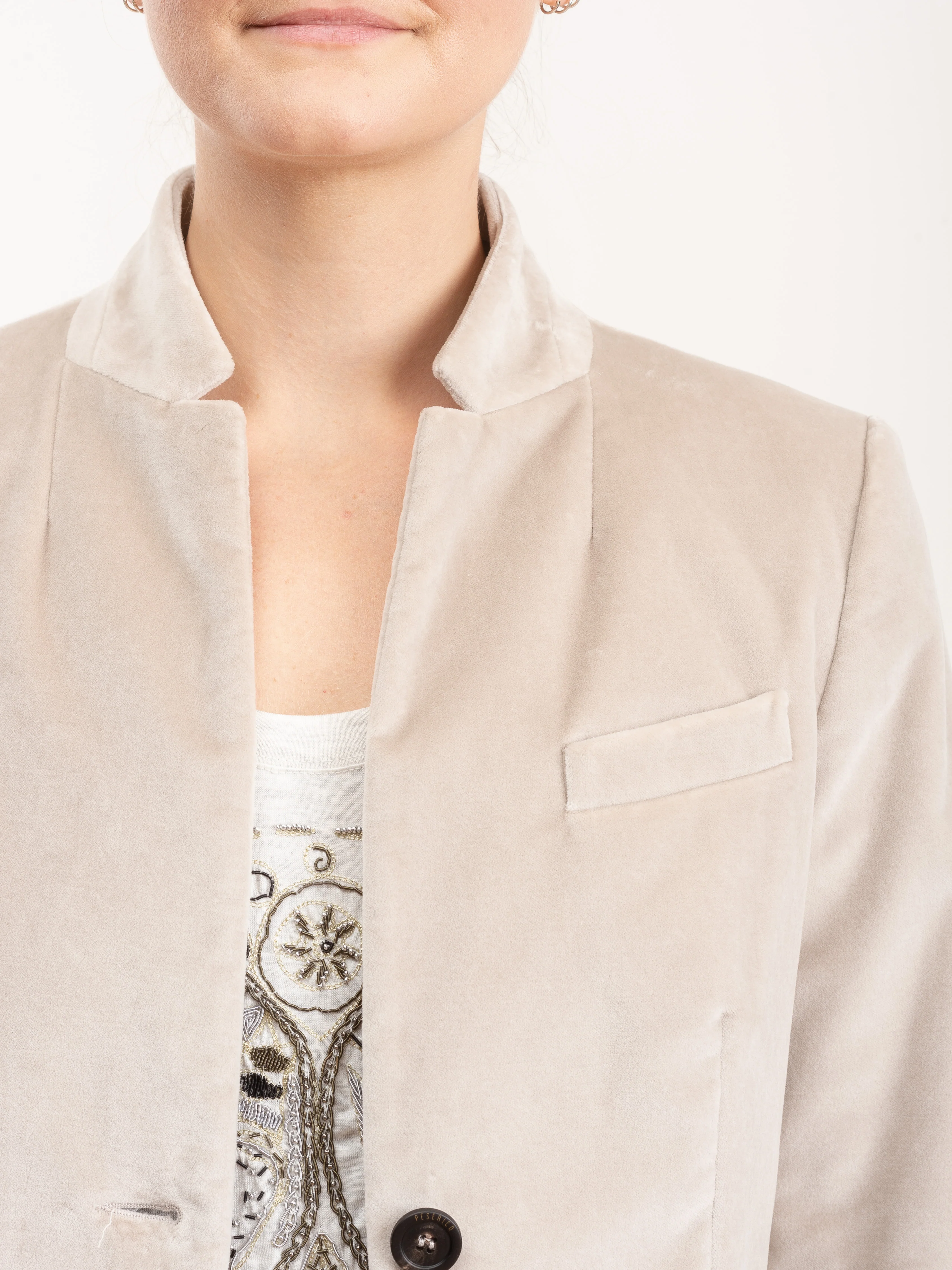 puddy velvor jacket - rose - Image 5