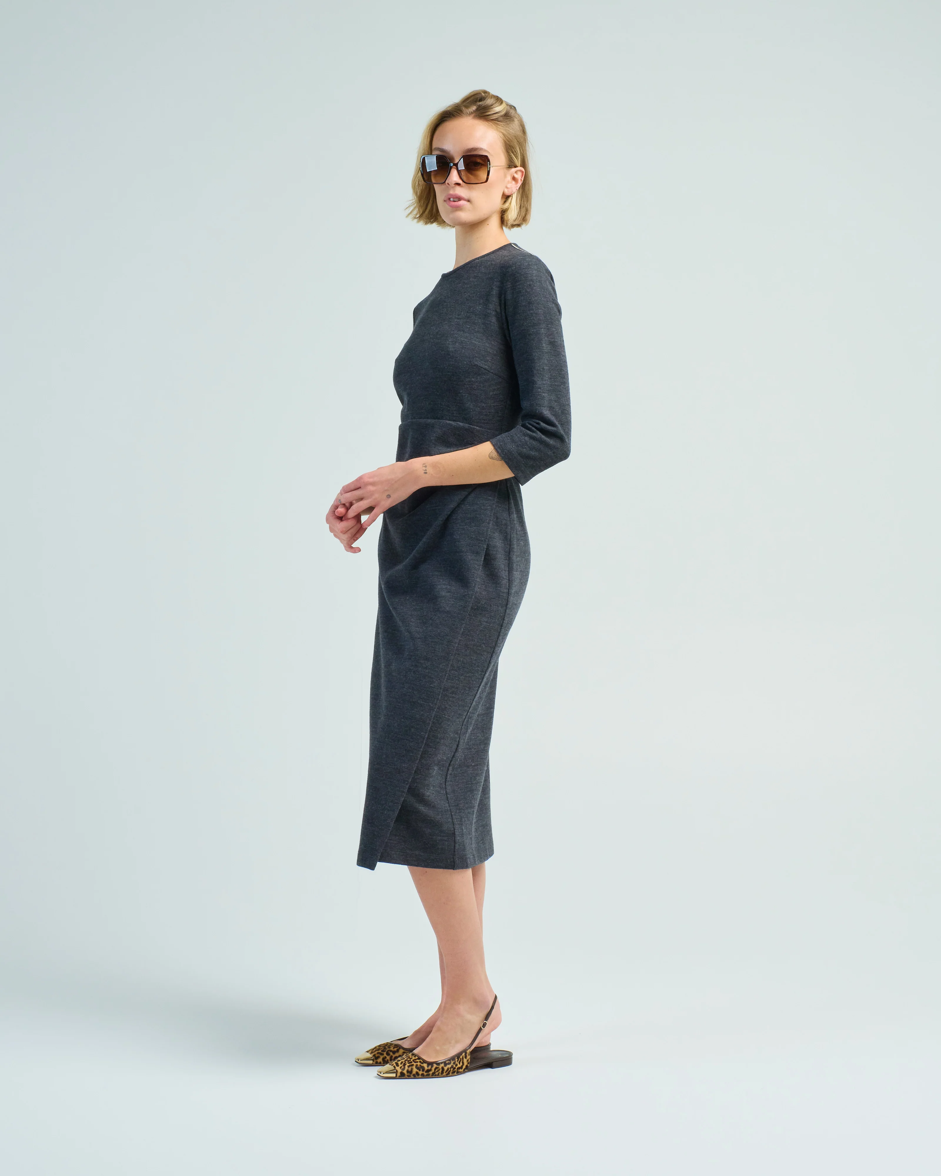 round neck long dress - Image 3
