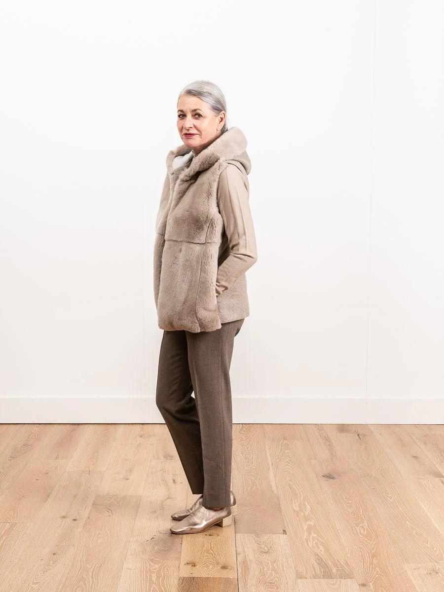 shearling vest - Image 2