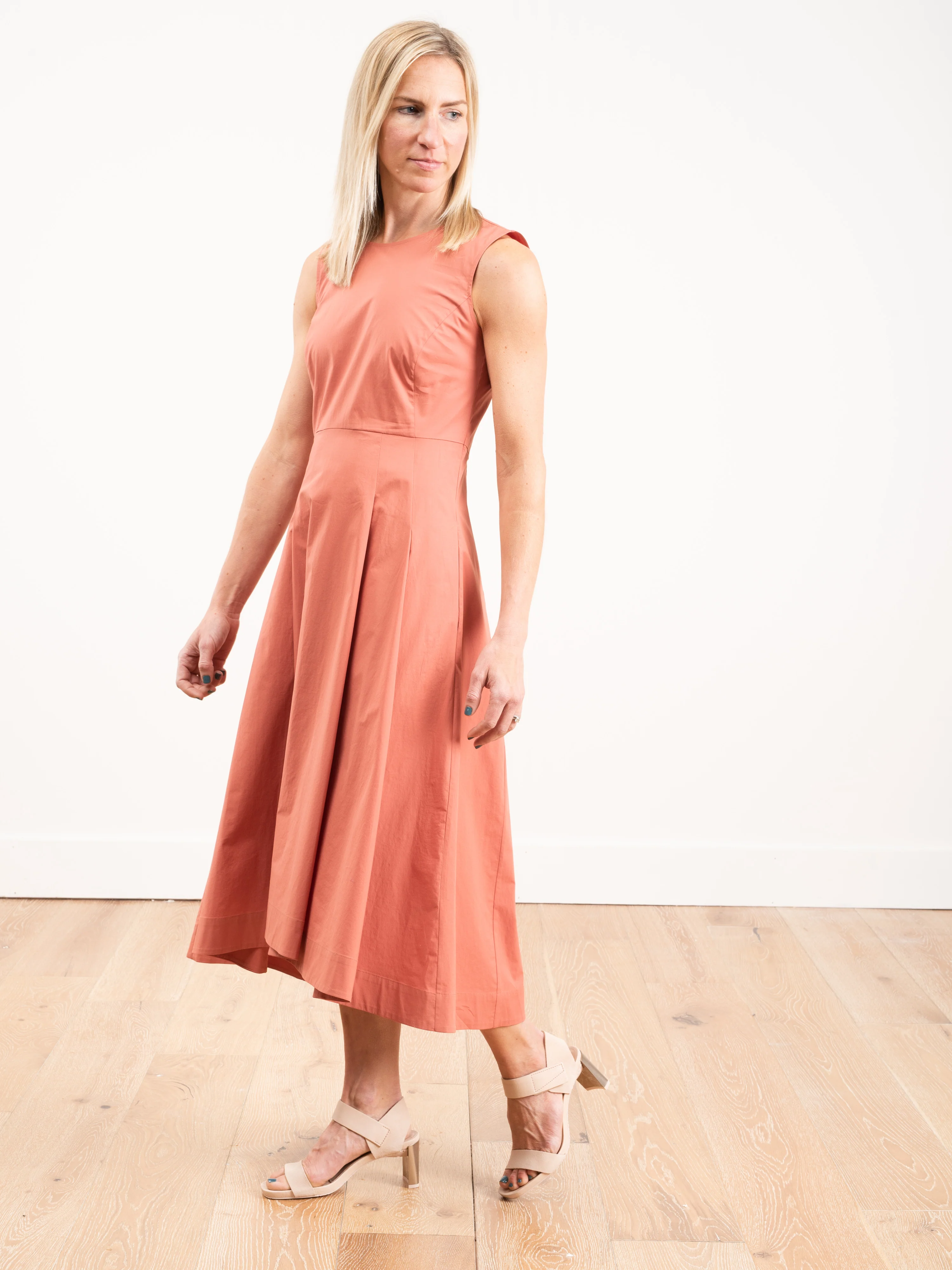 sleeveless full skirt dress - sienna - Image 2