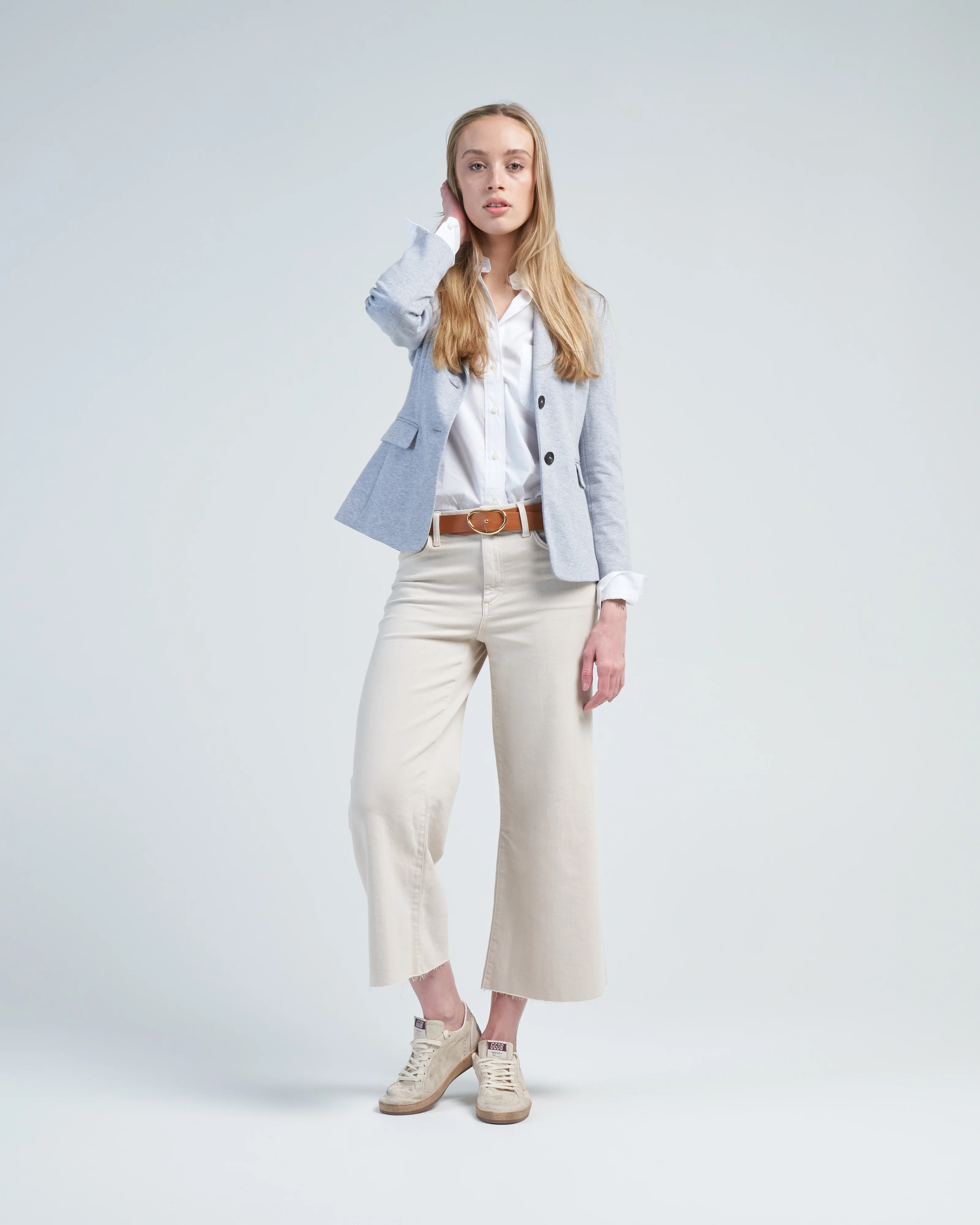 soft double cotton blazer - Image 2