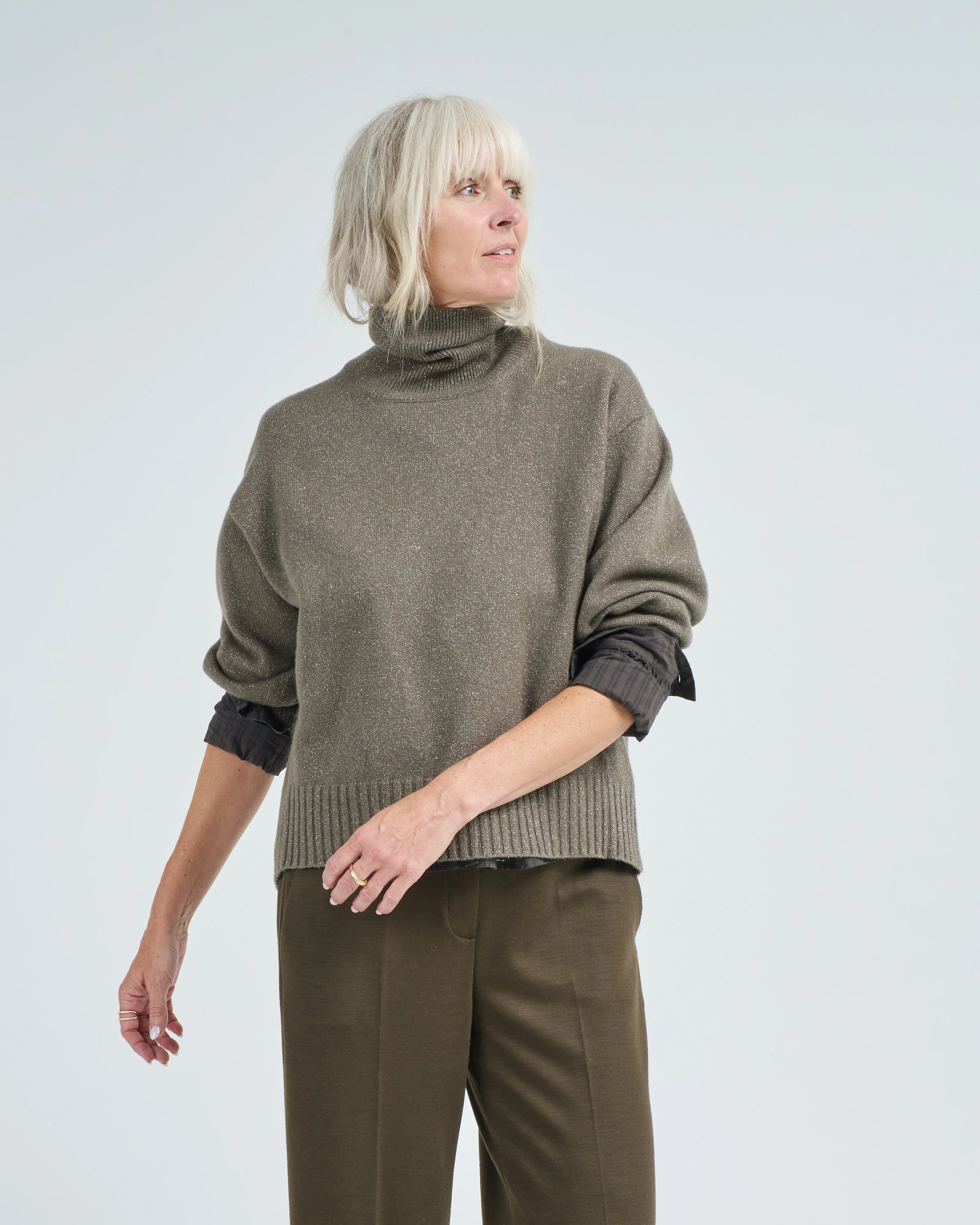 turtleneck sweater with lurex - Image 3