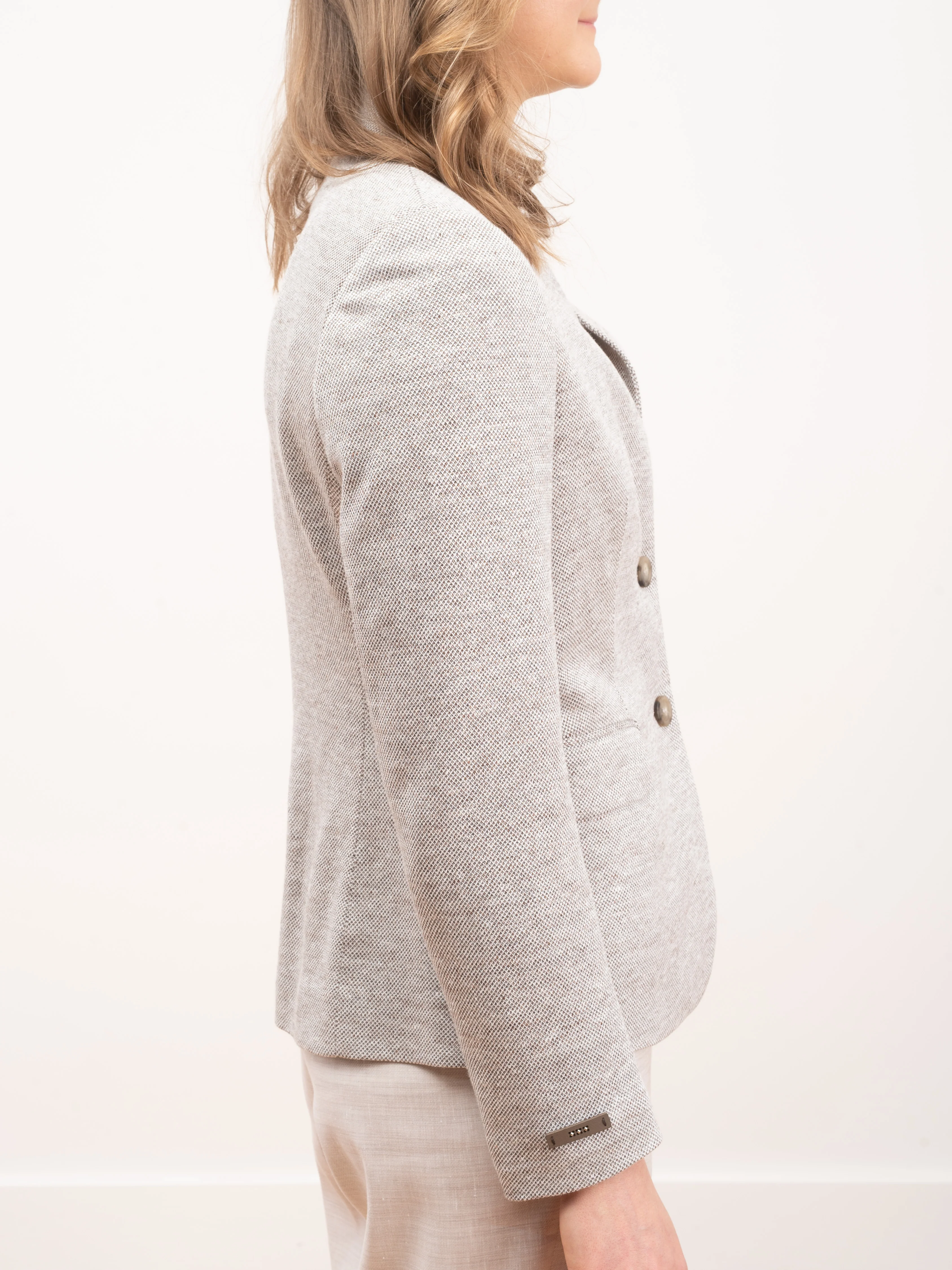 two button up collar jacket - cafe - Image 3