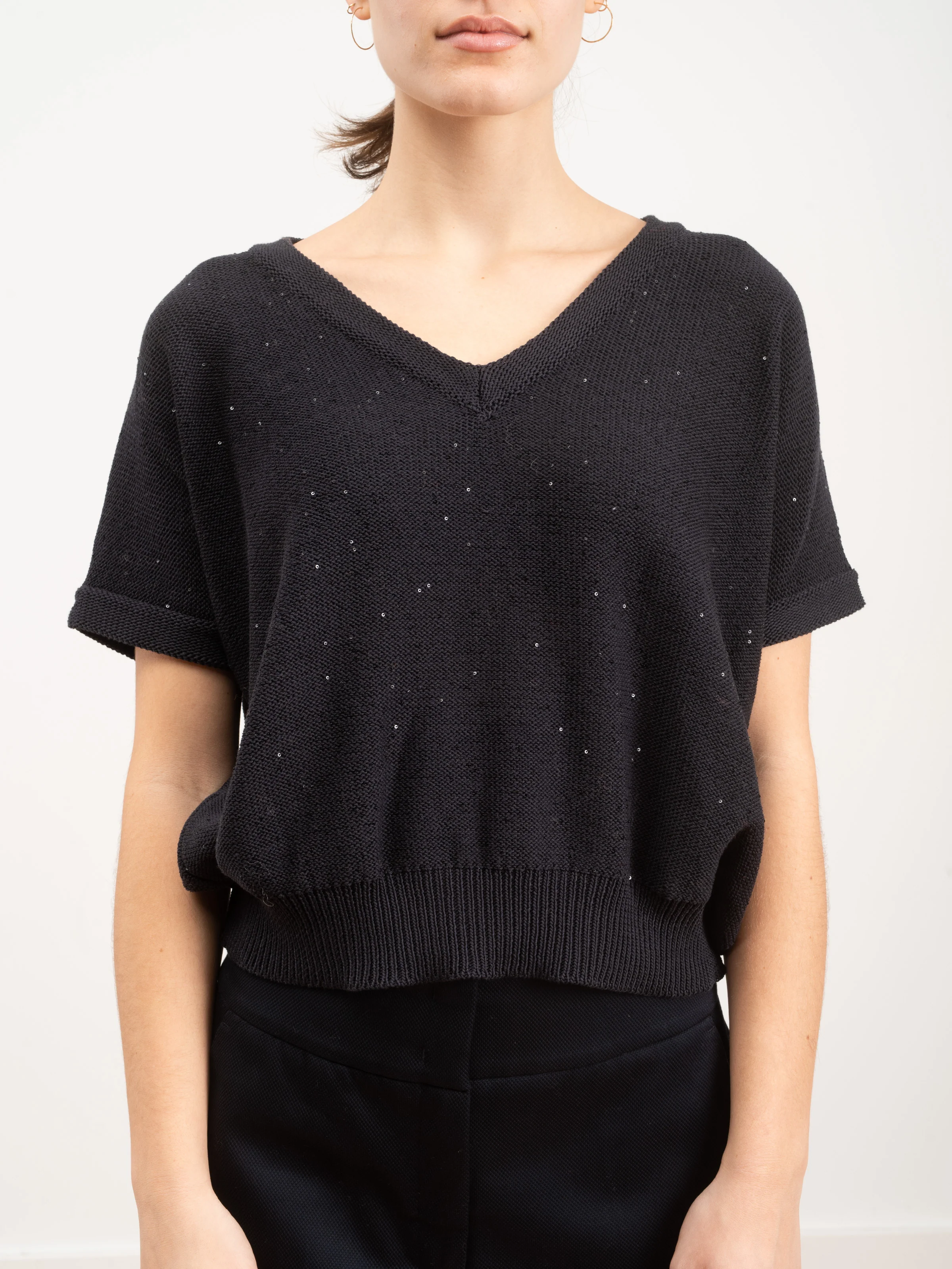 navy sequin sweater - Image 3