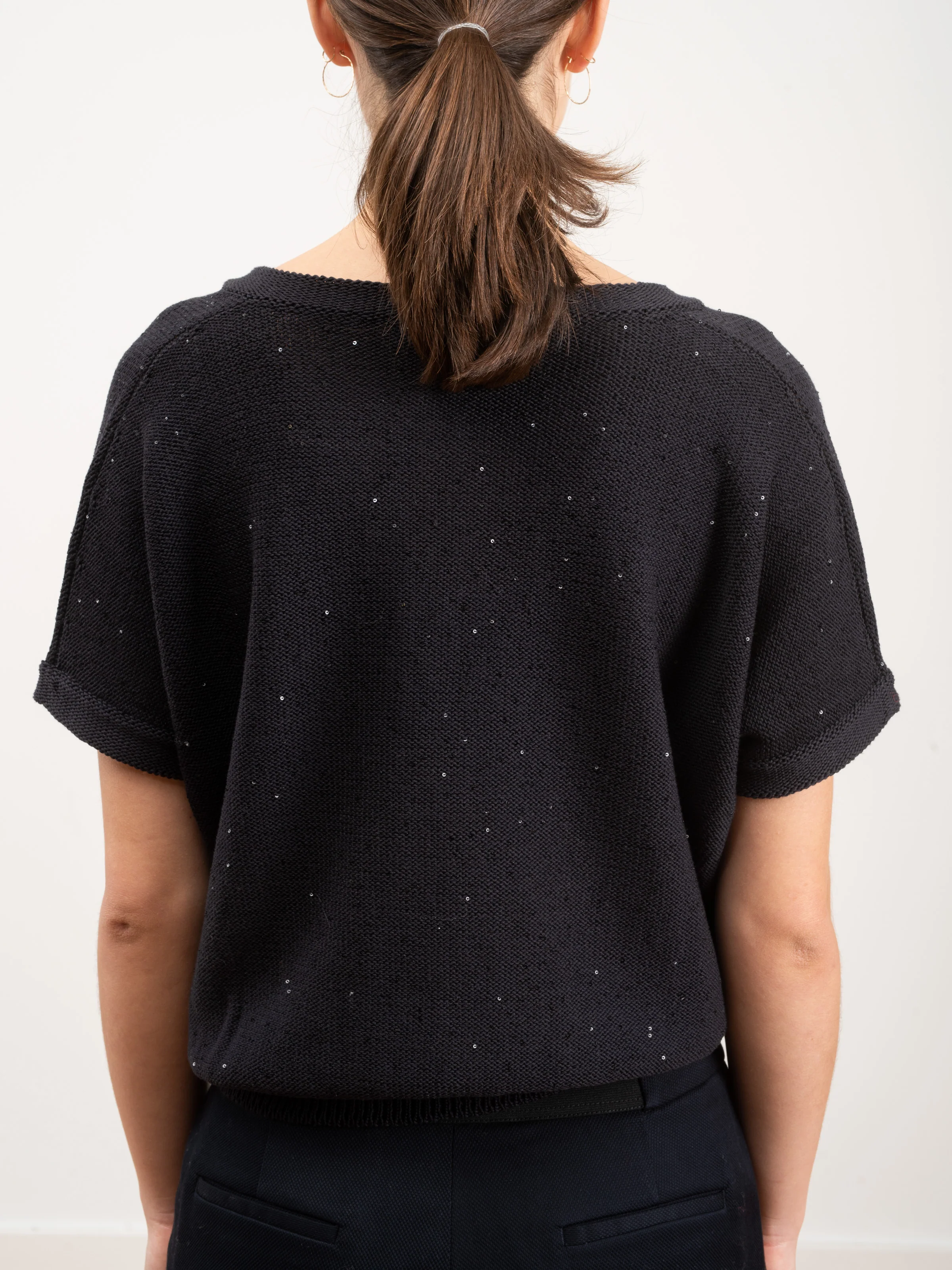 navy sequin sweater - Image 5
