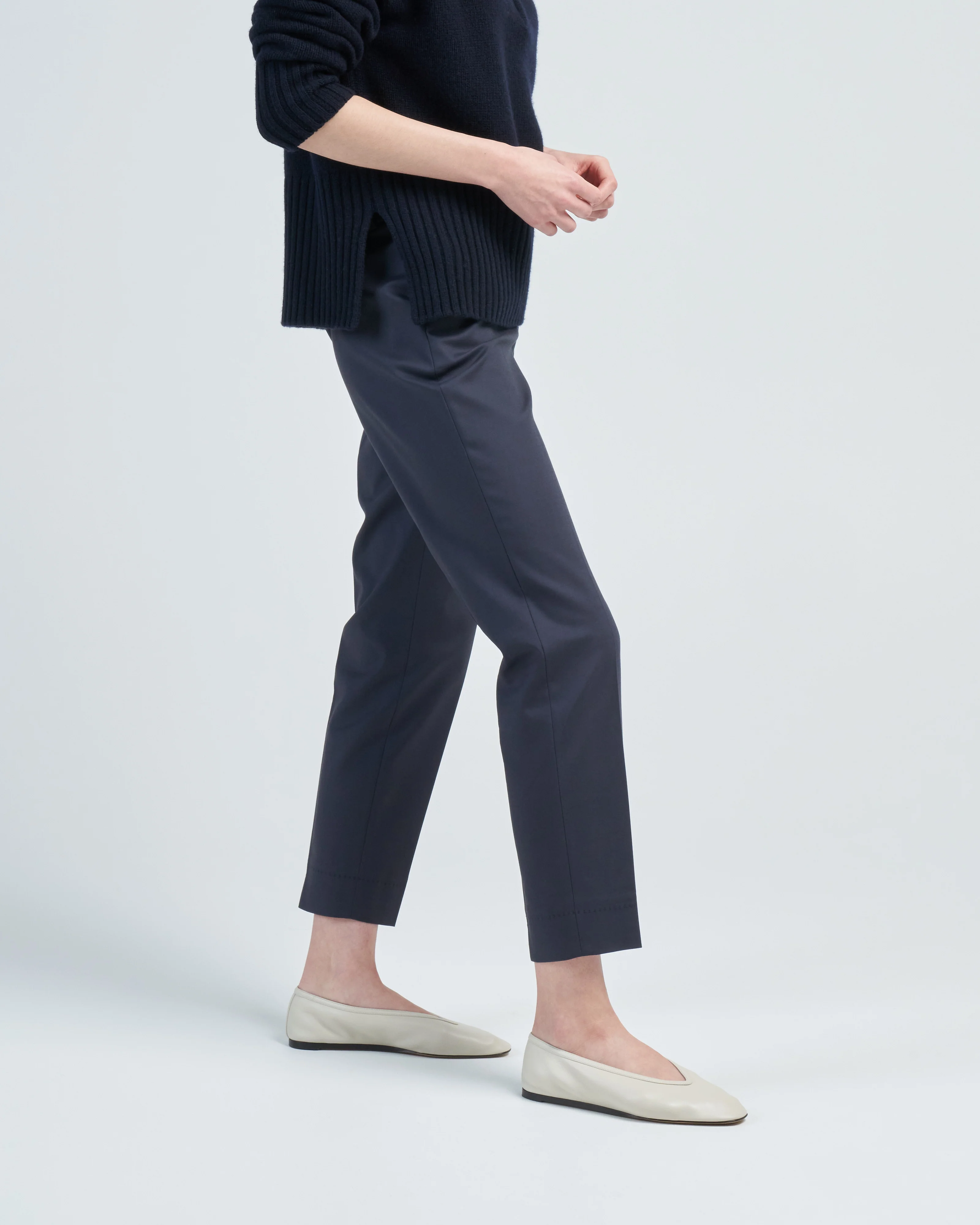 viscose cotton front zip pant - Image 3