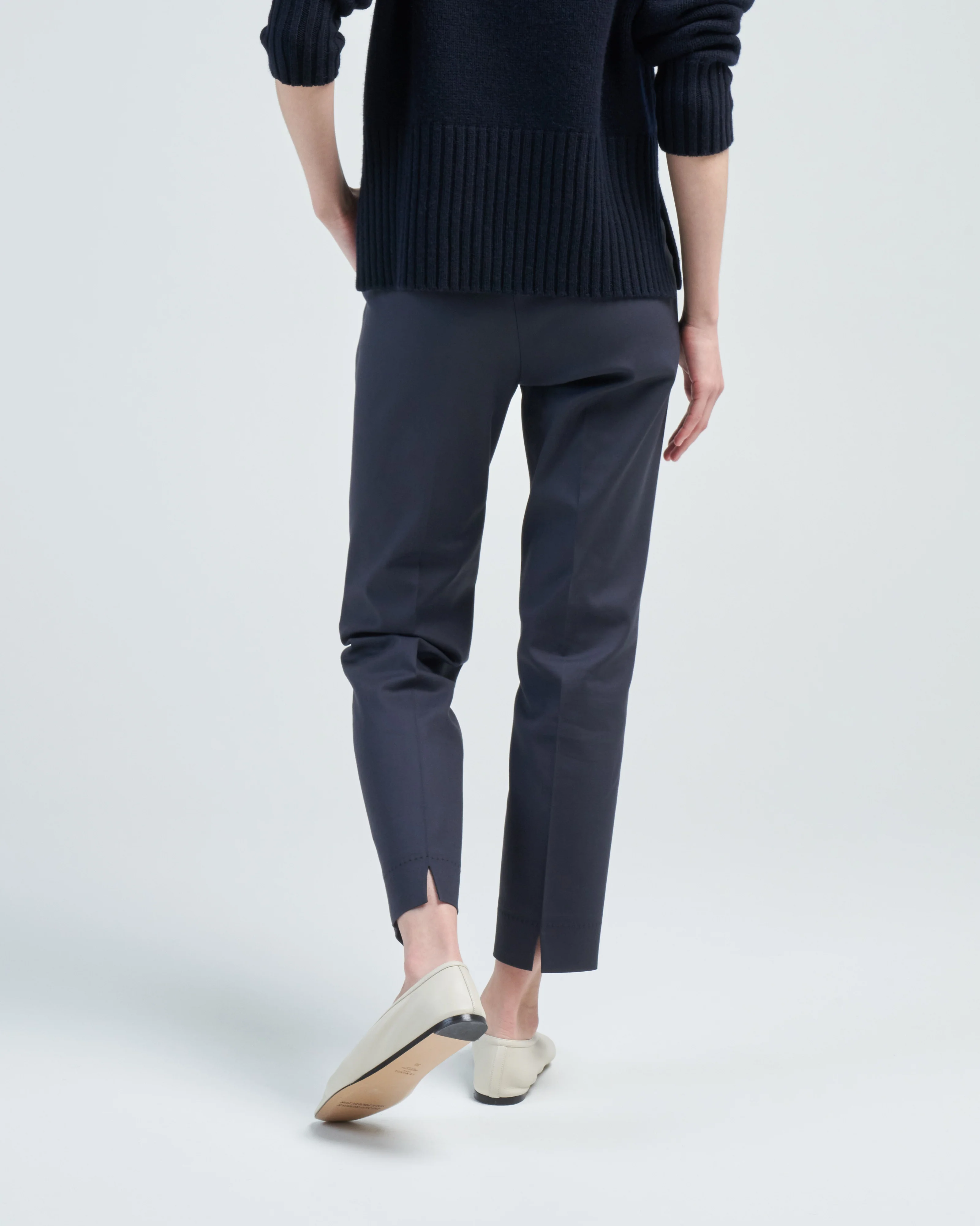 viscose cotton front zip pant - Image 4