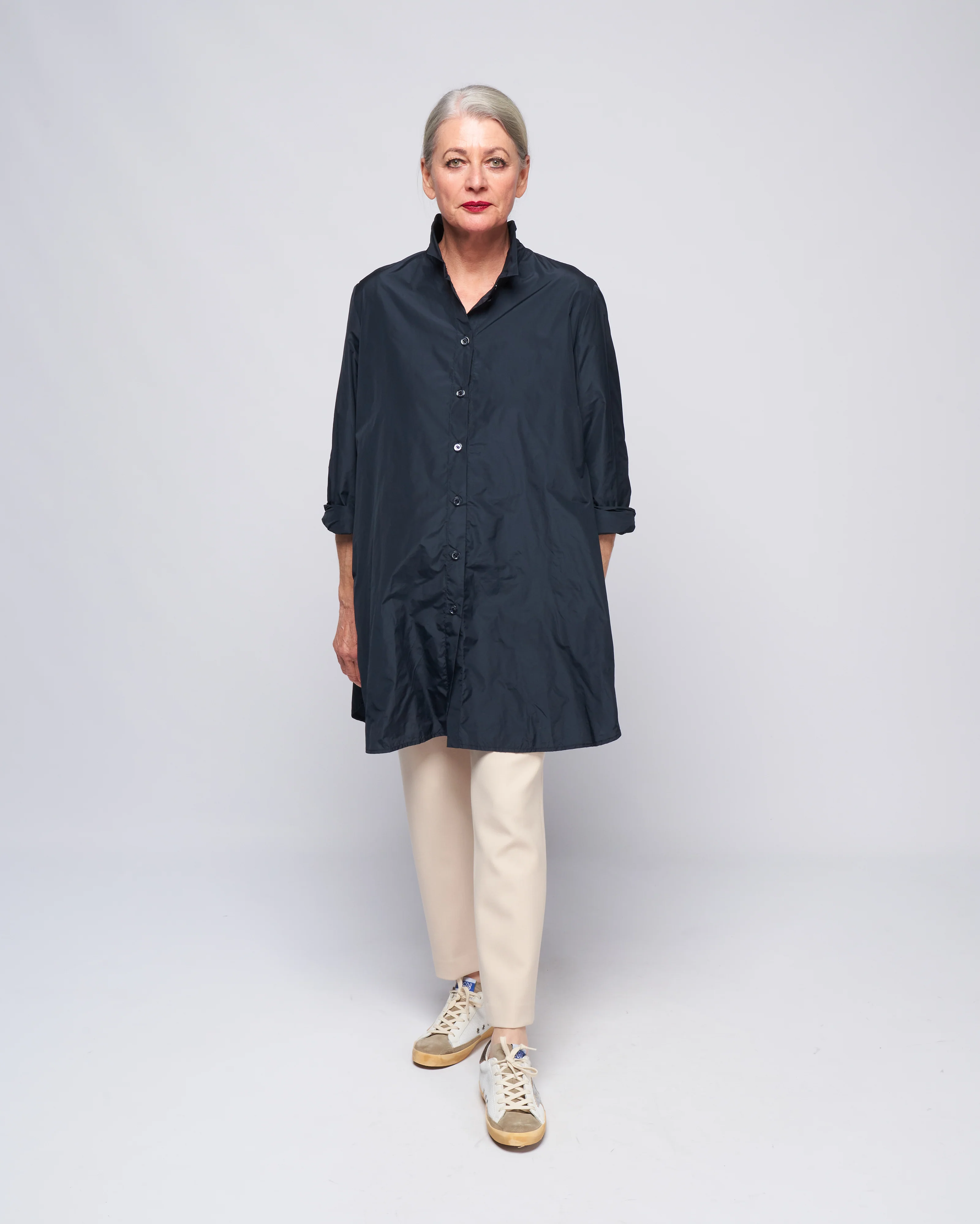 woman trousers bistretch - almond white - Image 2