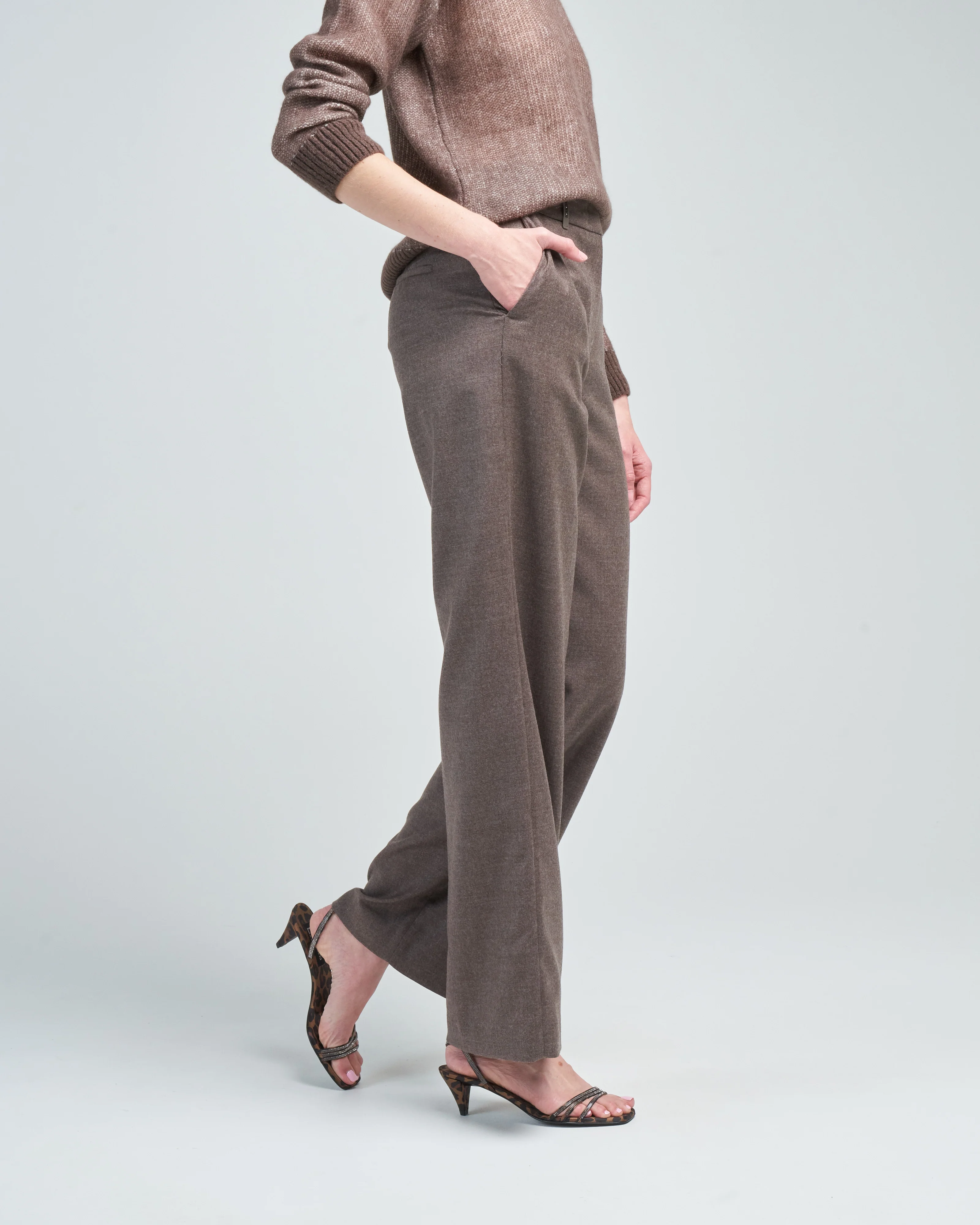 wool pants with lurex - Image 3