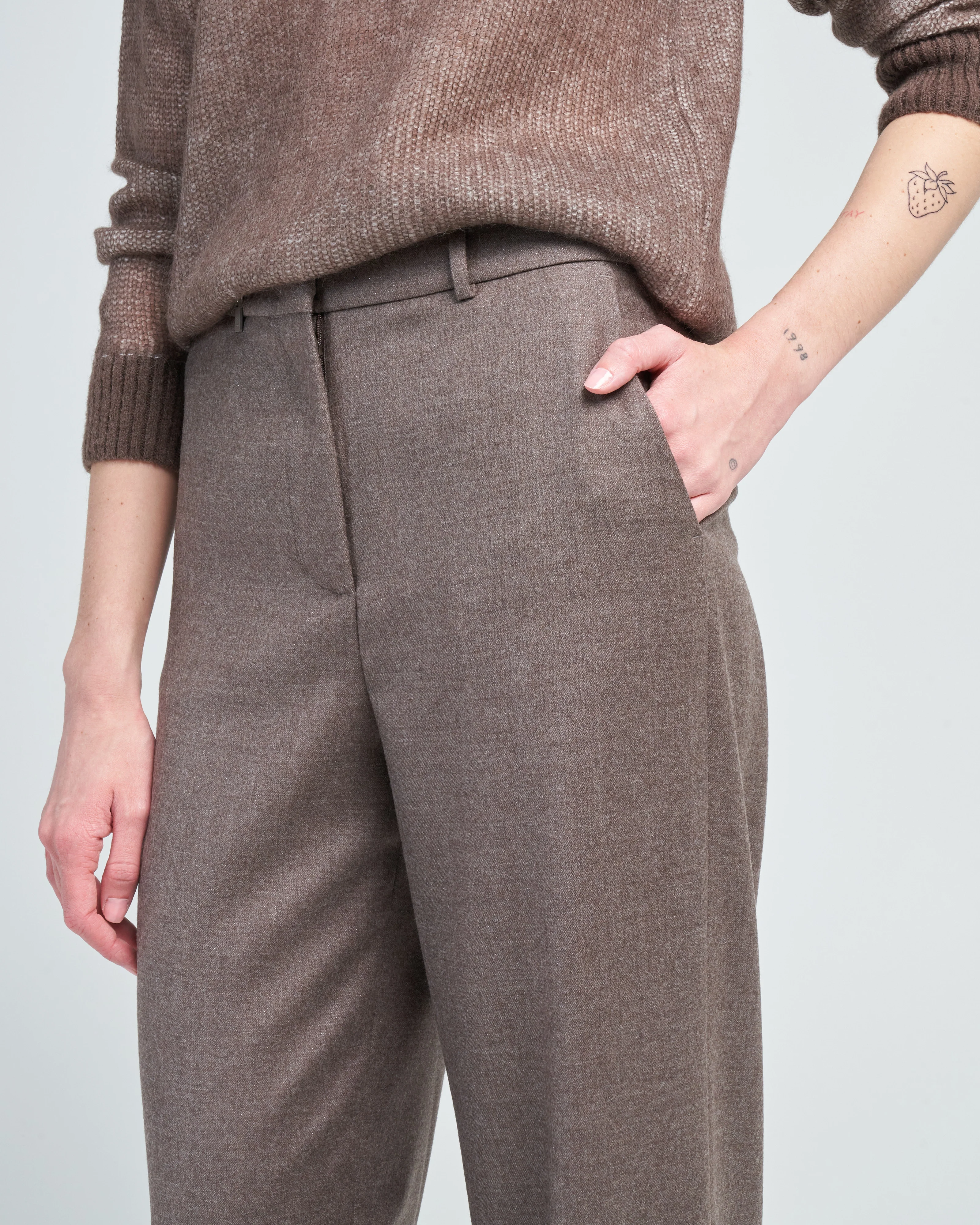 wool pants with lurex - Image 5