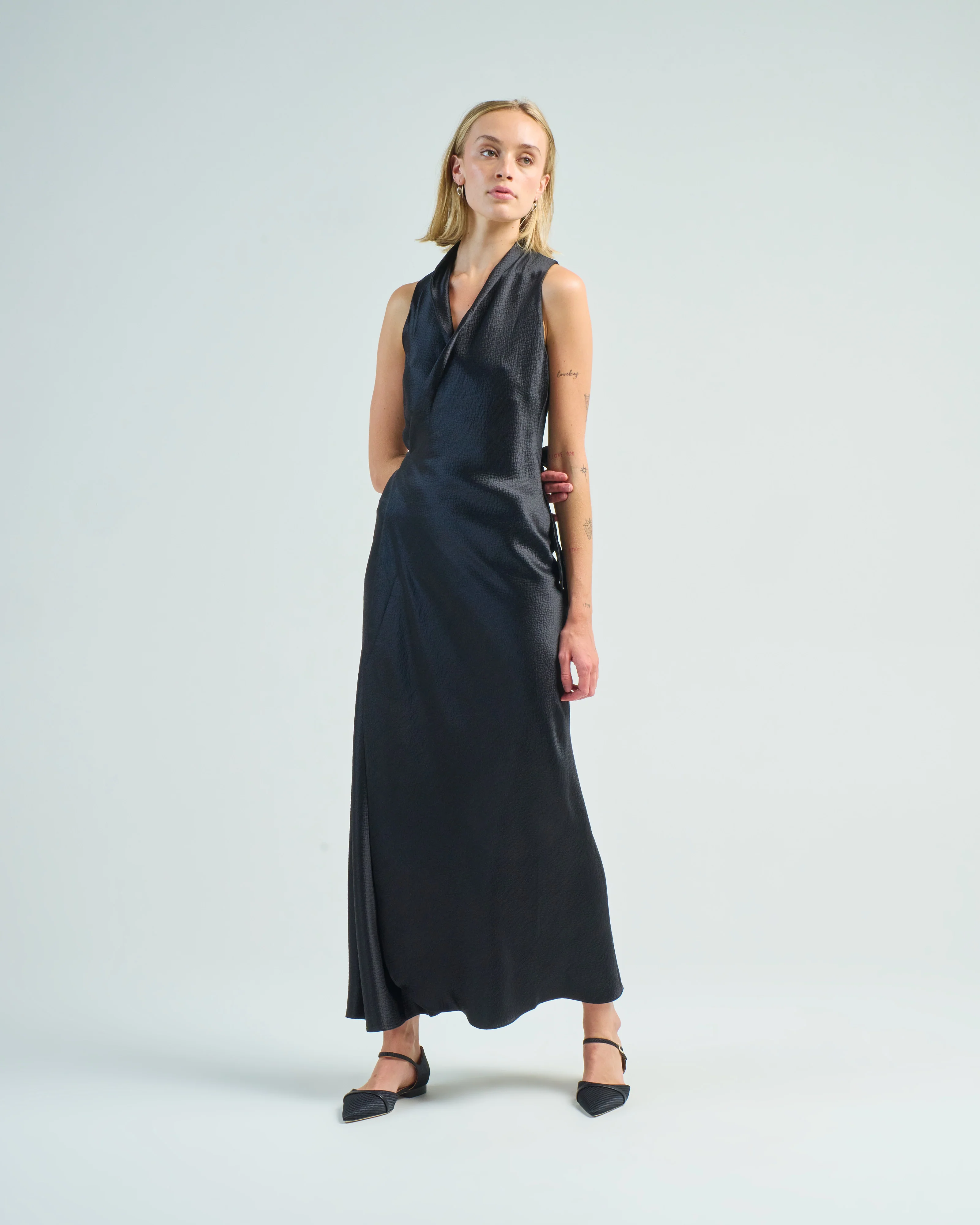 apres dress hammered silk - Image 2