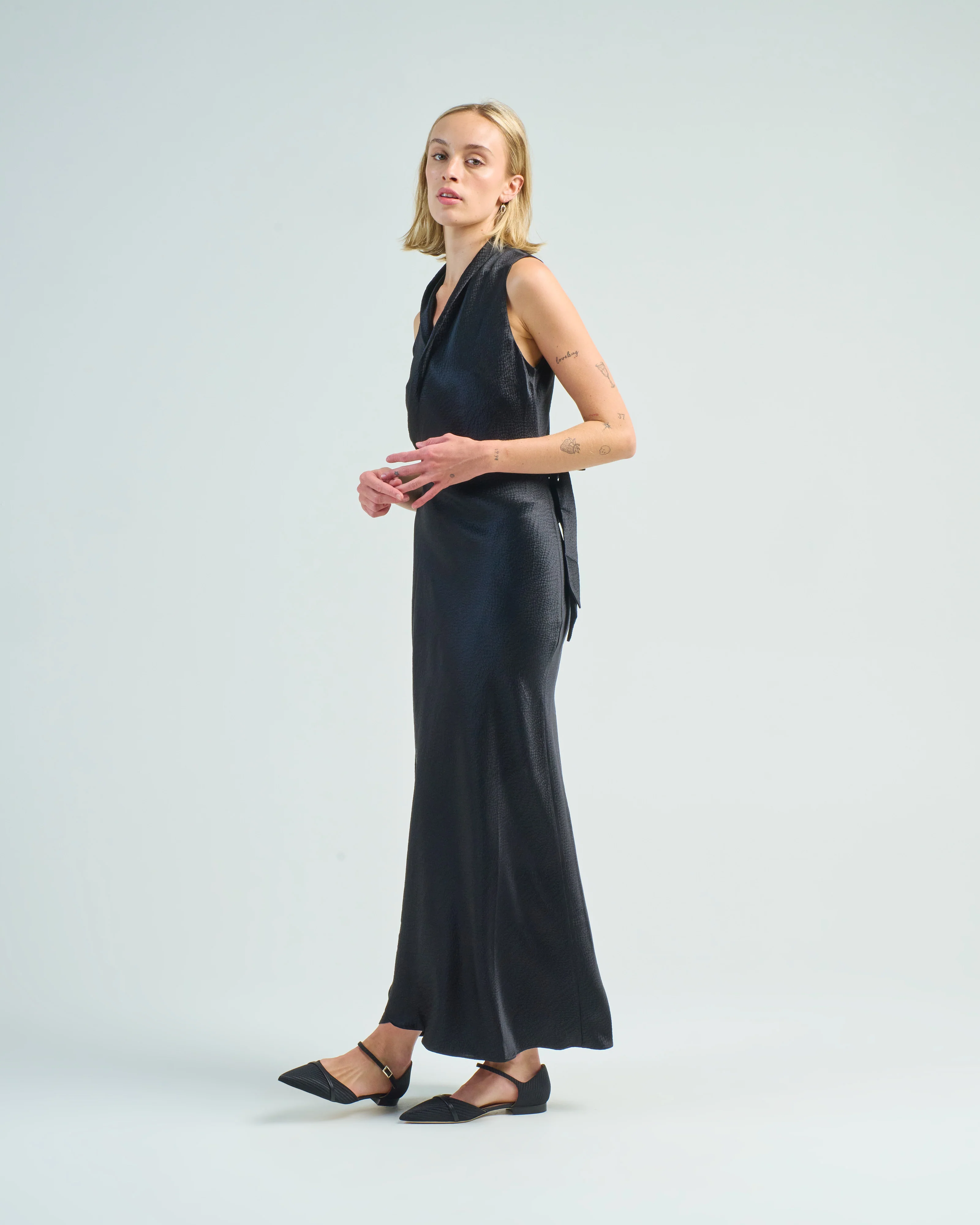 apres dress hammered silk - Image 3