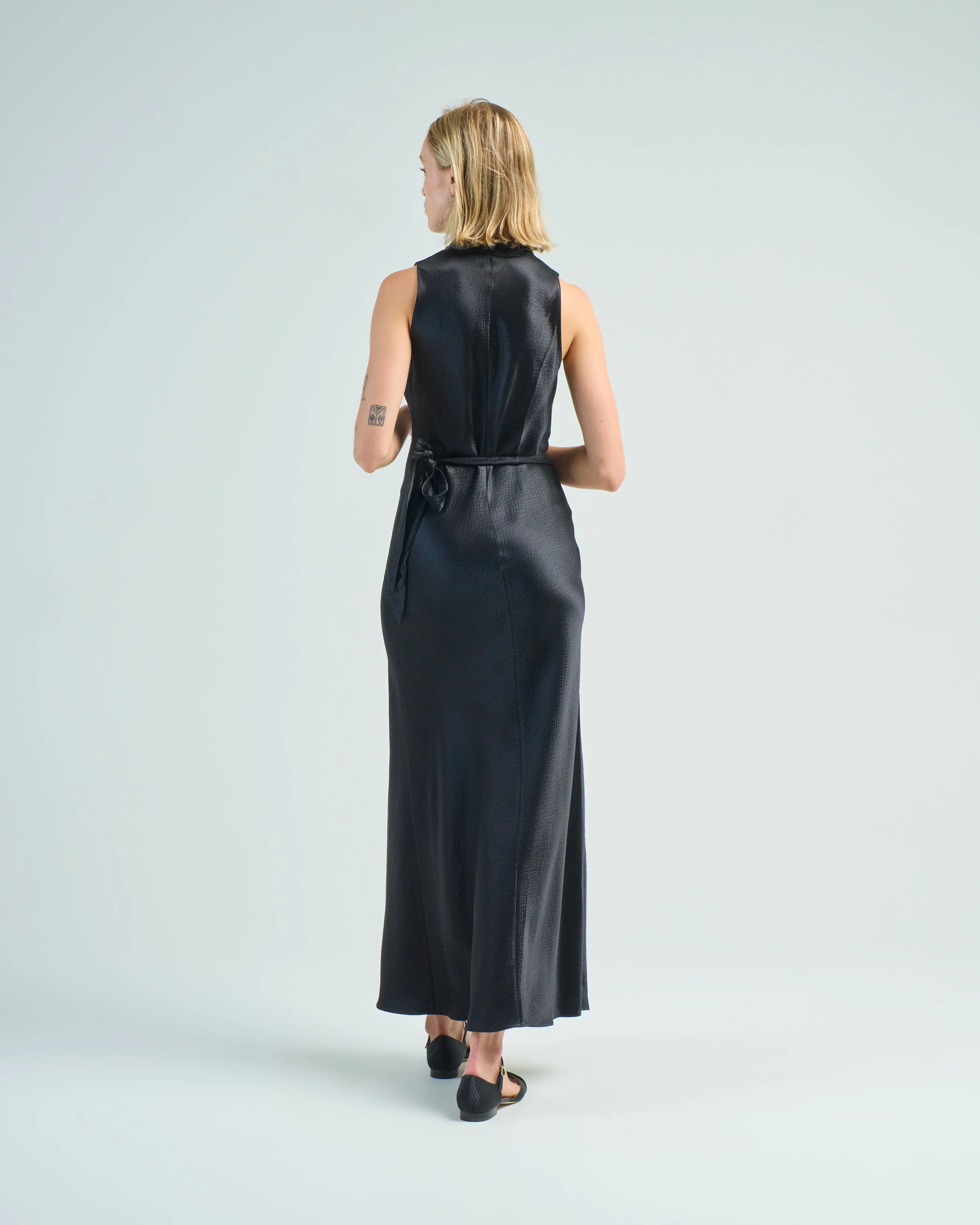 apres dress hammered silk - Image 4