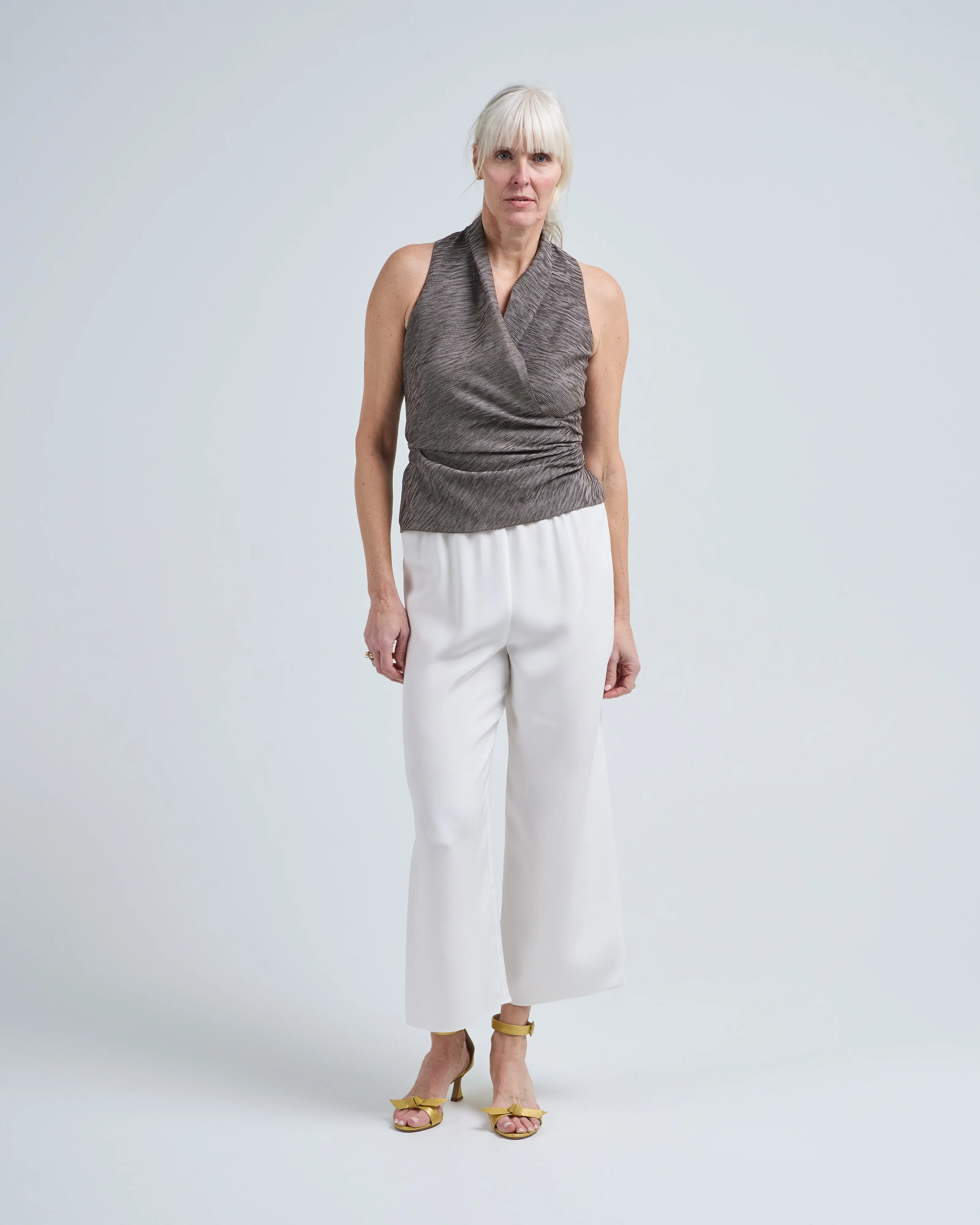 cotton vest wrap top - Image 5