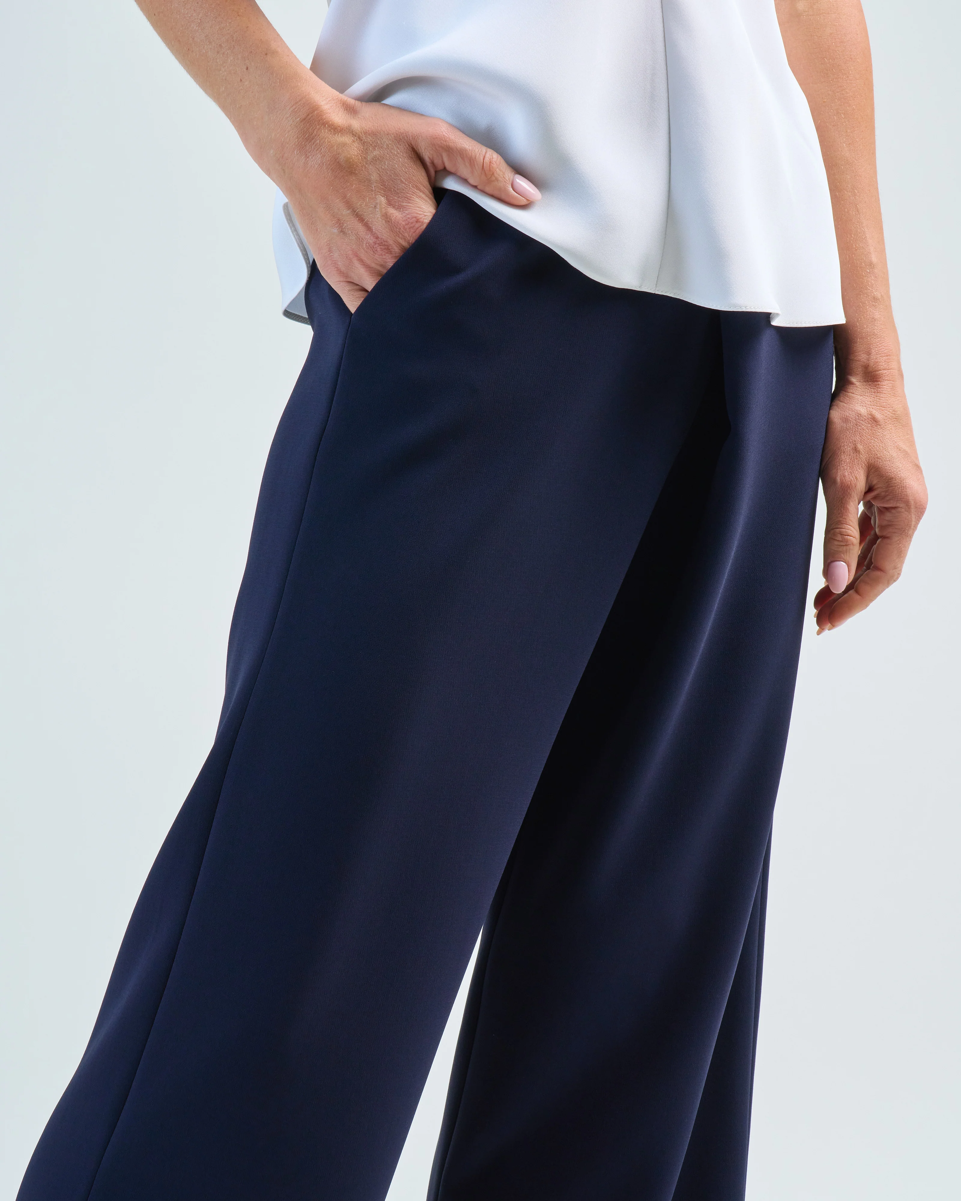 crepe pocket pullup pant - Image 5